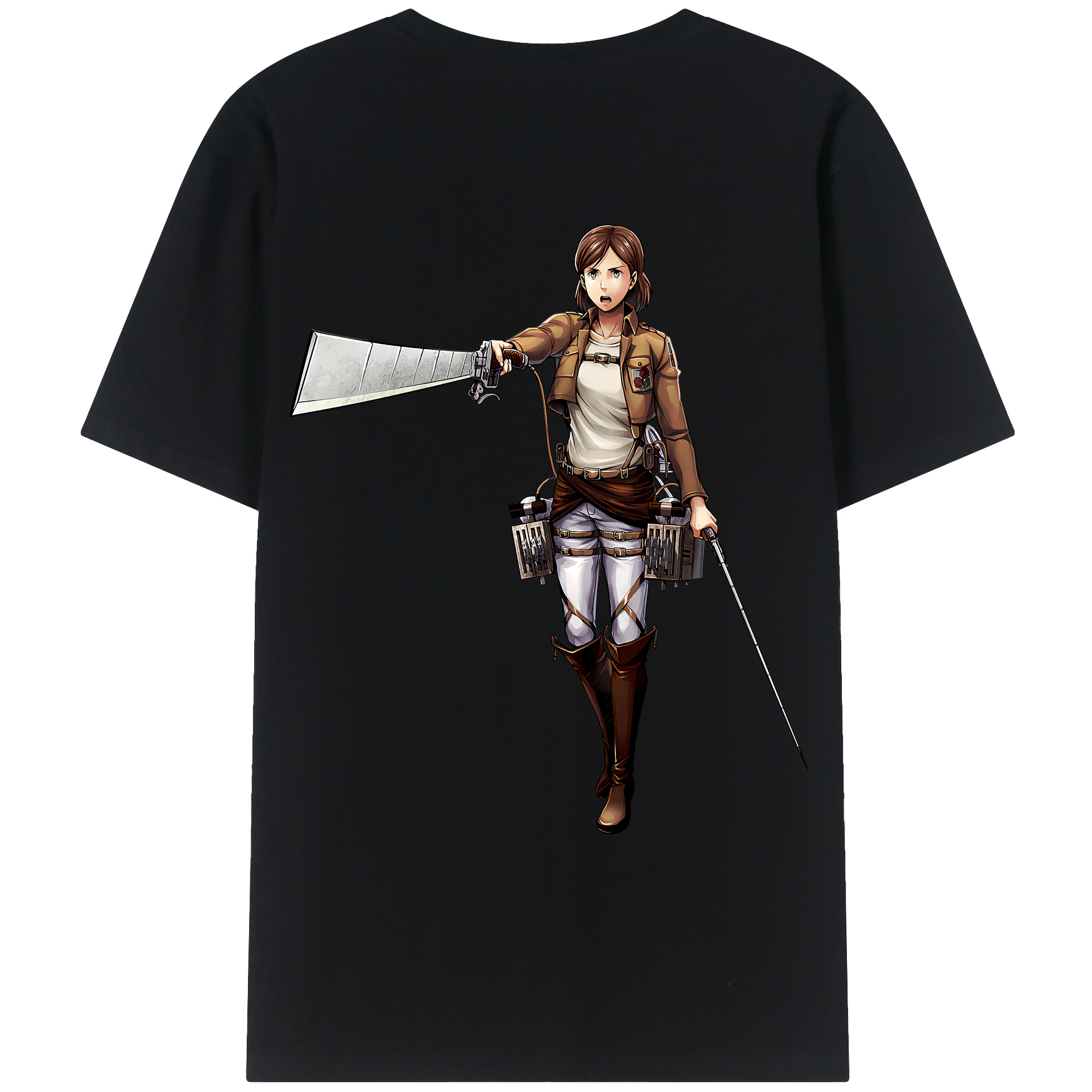 （画像用） 進撃の巨人 Attack on Titan レディース半袖Tシャツ(バックプリント)