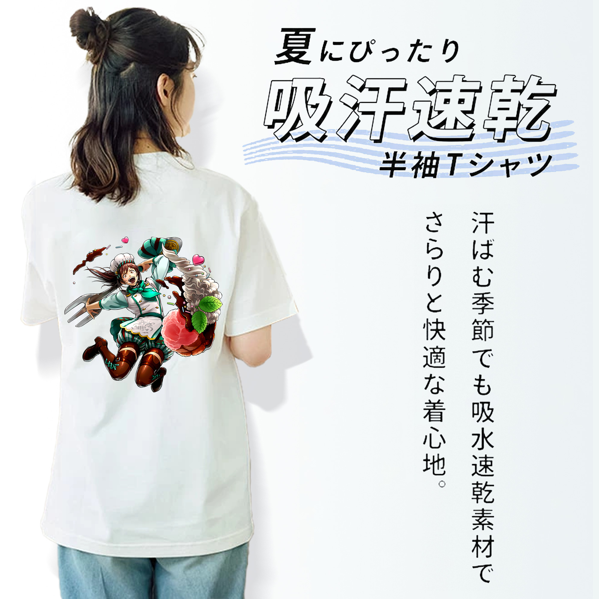 進撃の巨人 サシャ·ブラウス Attack on Titan Sasha Blaus レディース半袖Tシャツ(バックプリント)
