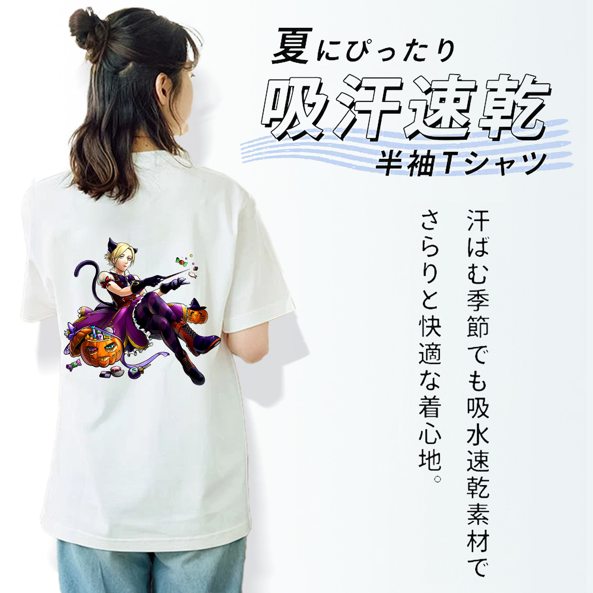進撃の巨人 アニ・レオンハート Attack on Titan Annie Leonhart レディース半袖Tシャツ(バックプリント)