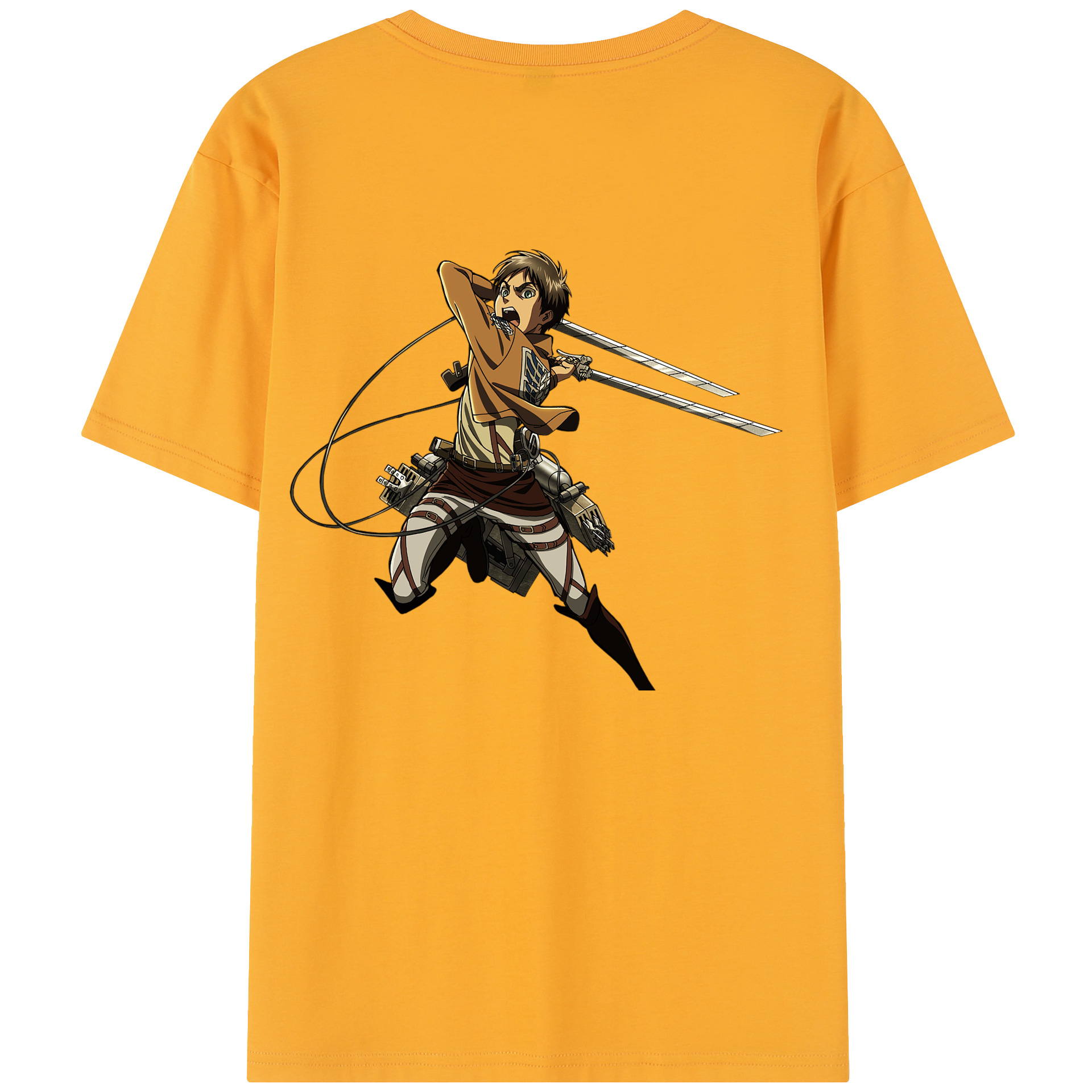 （画像用） 進撃の巨人 エレン･イェーガー Attack on Titan Eren Jäger レディース半袖Tシャツ(バックプリント)