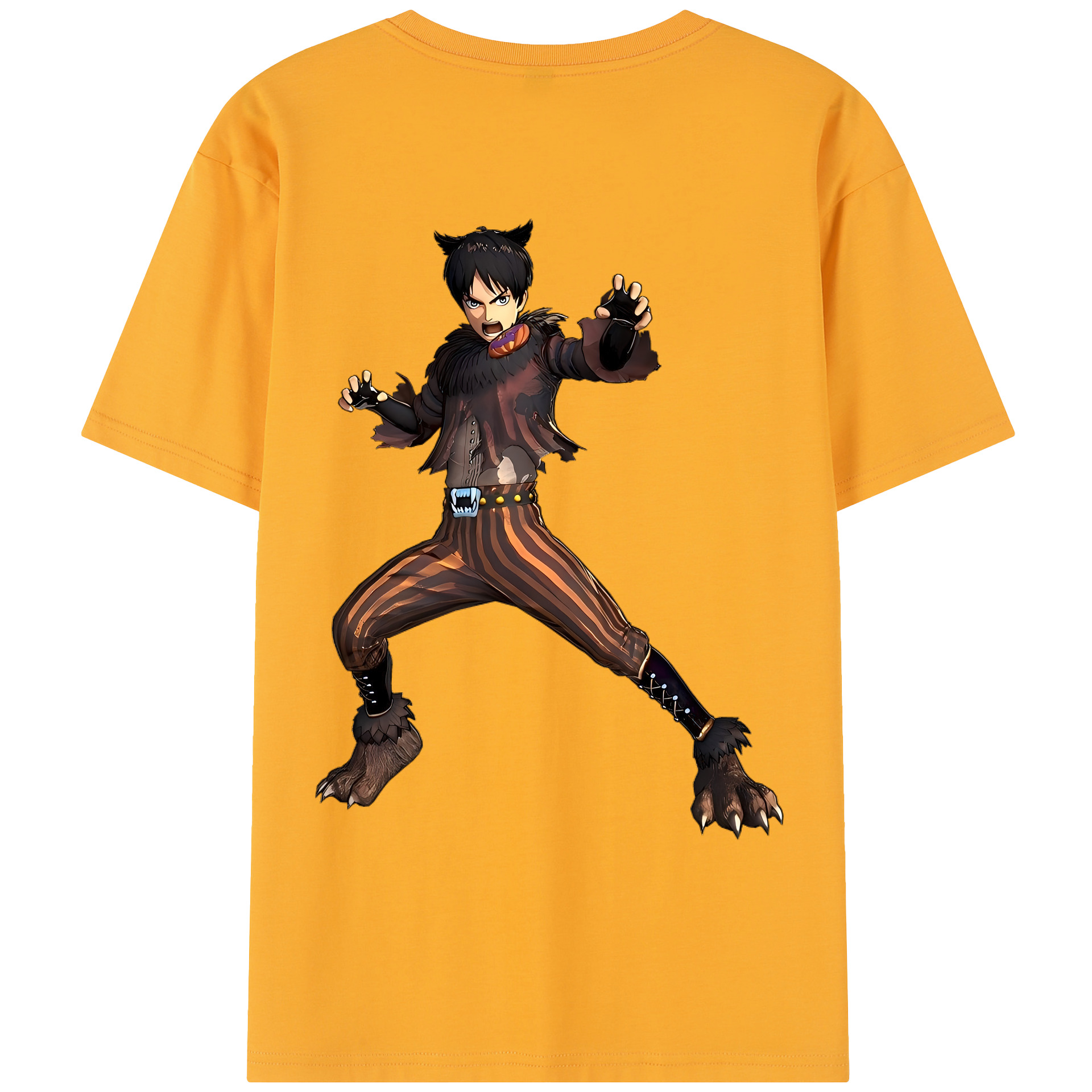 （画像用） 進撃の巨人 エレン･イェーガー Attack on Titan Eren Jäger レディース半袖Tシャツ(バックプリント)