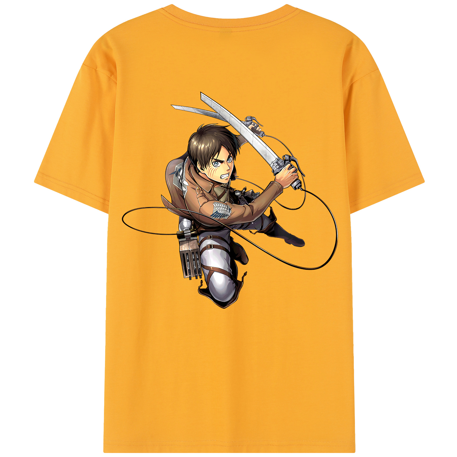 （画像用） 進撃の巨人 エレン･イェーガー Attack on Titan Eren Jäger レディース半袖Tシャツ(バックプリント)