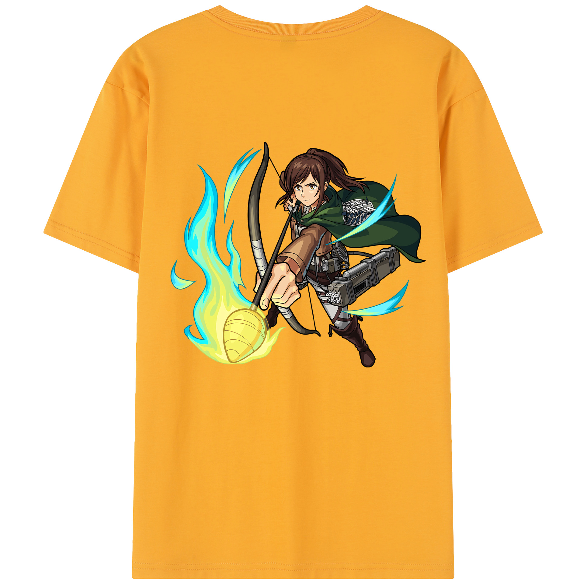 （画像用） 進撃の巨人 サシャ·ブラウス Attack on Titan Sasha Blaus レディース半袖Tシャツ(バックプリント)