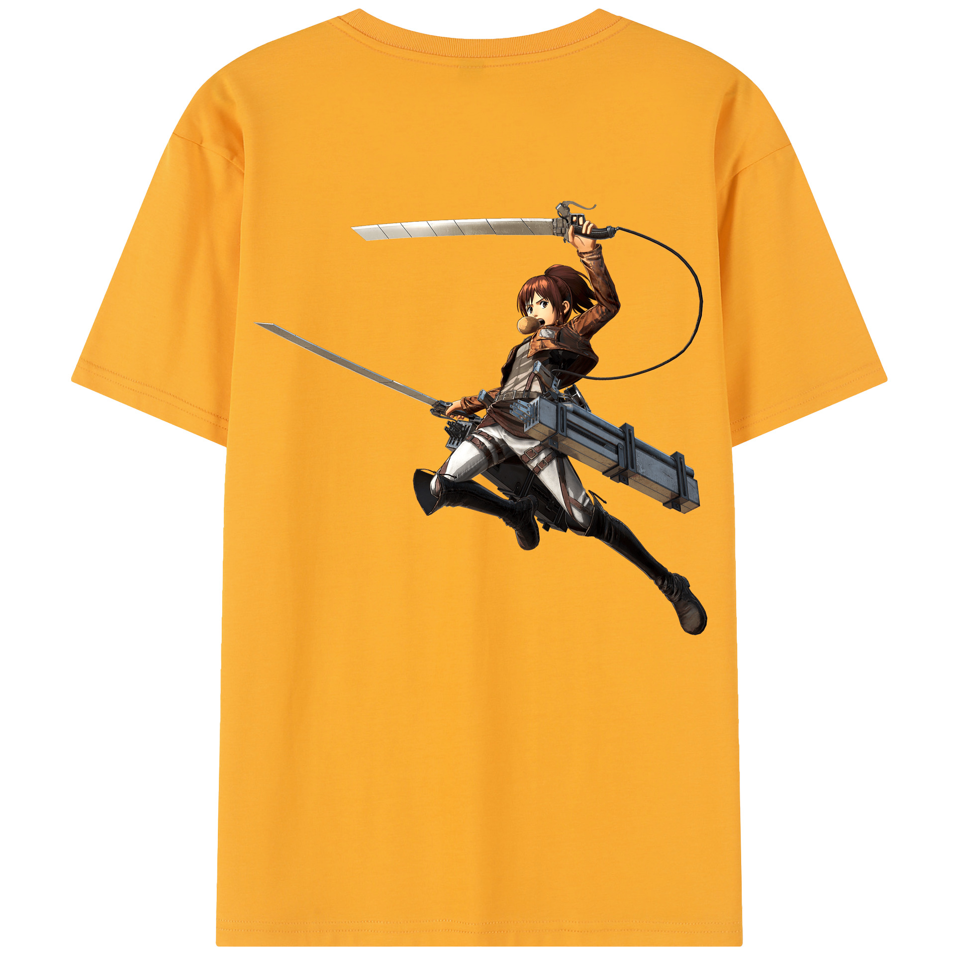 （画像用） 進撃の巨人 サシャ·ブラウス Attack on Titan Sasha Blaus レディース半袖Tシャツ(バックプリント)
