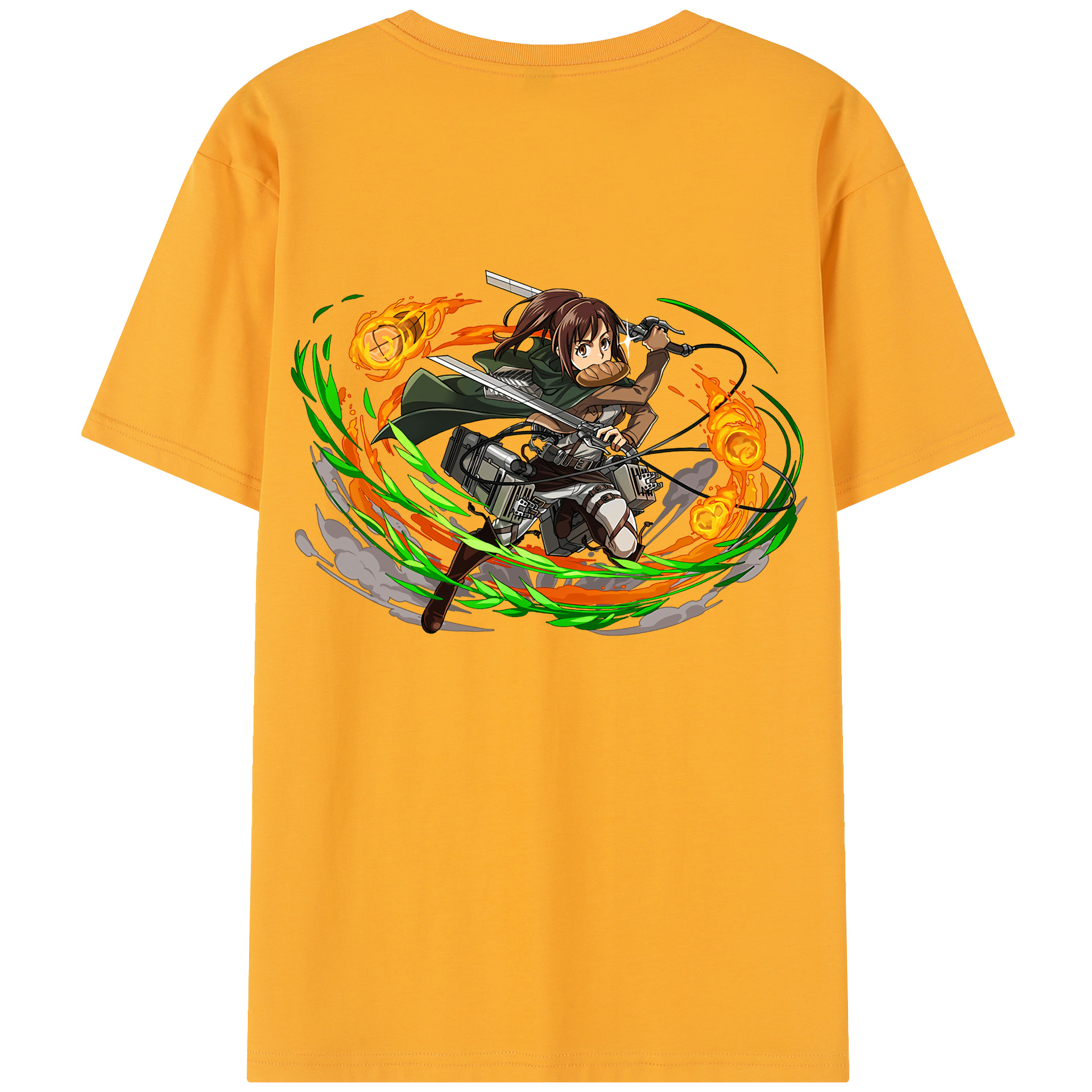 （画像用） 進撃の巨人 サシャ·ブラウス Attack on Titan Sasha Blaus レディース半袖Tシャツ(バックプリント)