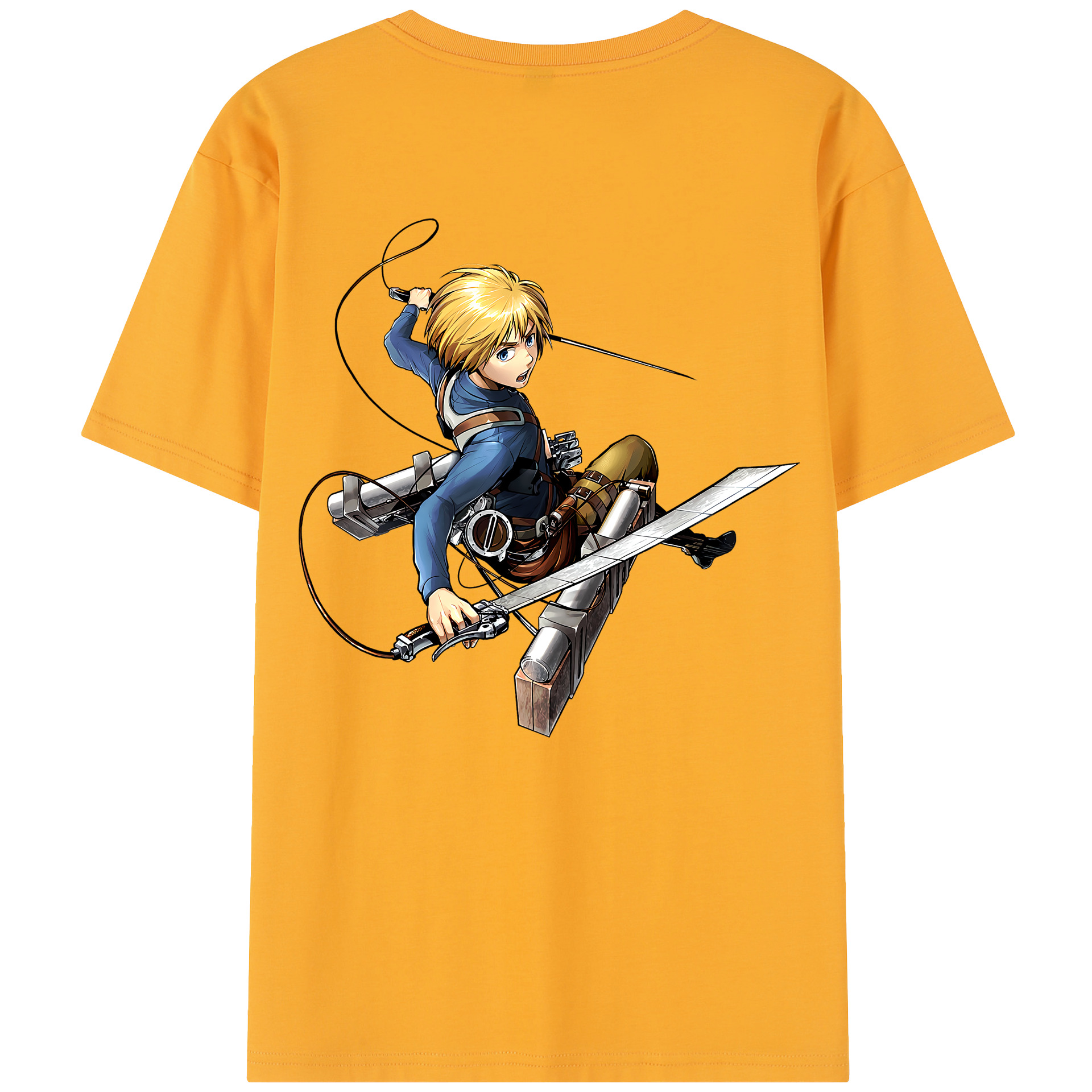 （画像用） 進撃の巨人 アルミン·アルレルト Attack on Titan Armin Arlert レディース半袖Tシャツ(バックプリント)