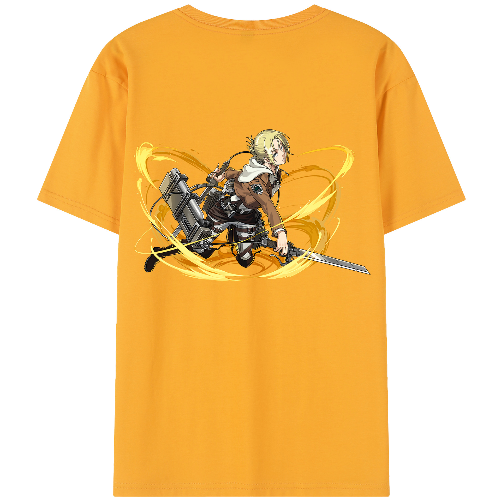 （画像用） 進撃の巨人 アニ・レオンハート Attack on Titan Annie Leonhart レディース半袖Tシャツ(バックプリント)