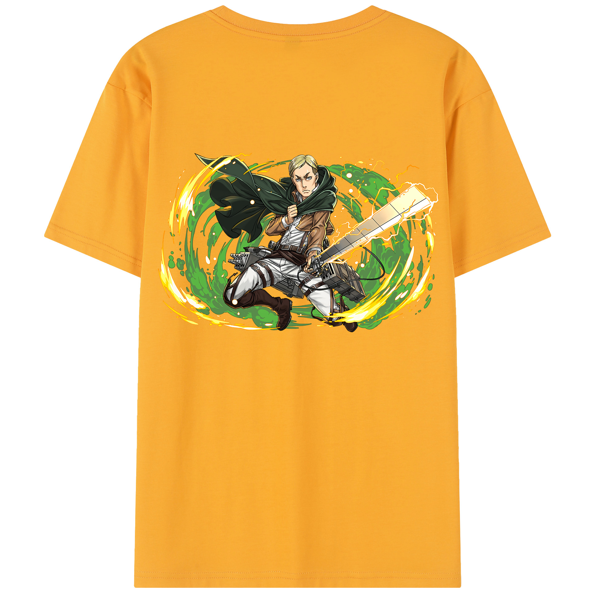 （画像用） 進撃の巨人 エルヴィン・スミス Attack on Titan Erwin Smith レディース半袖Tシャツ(バックプリント)