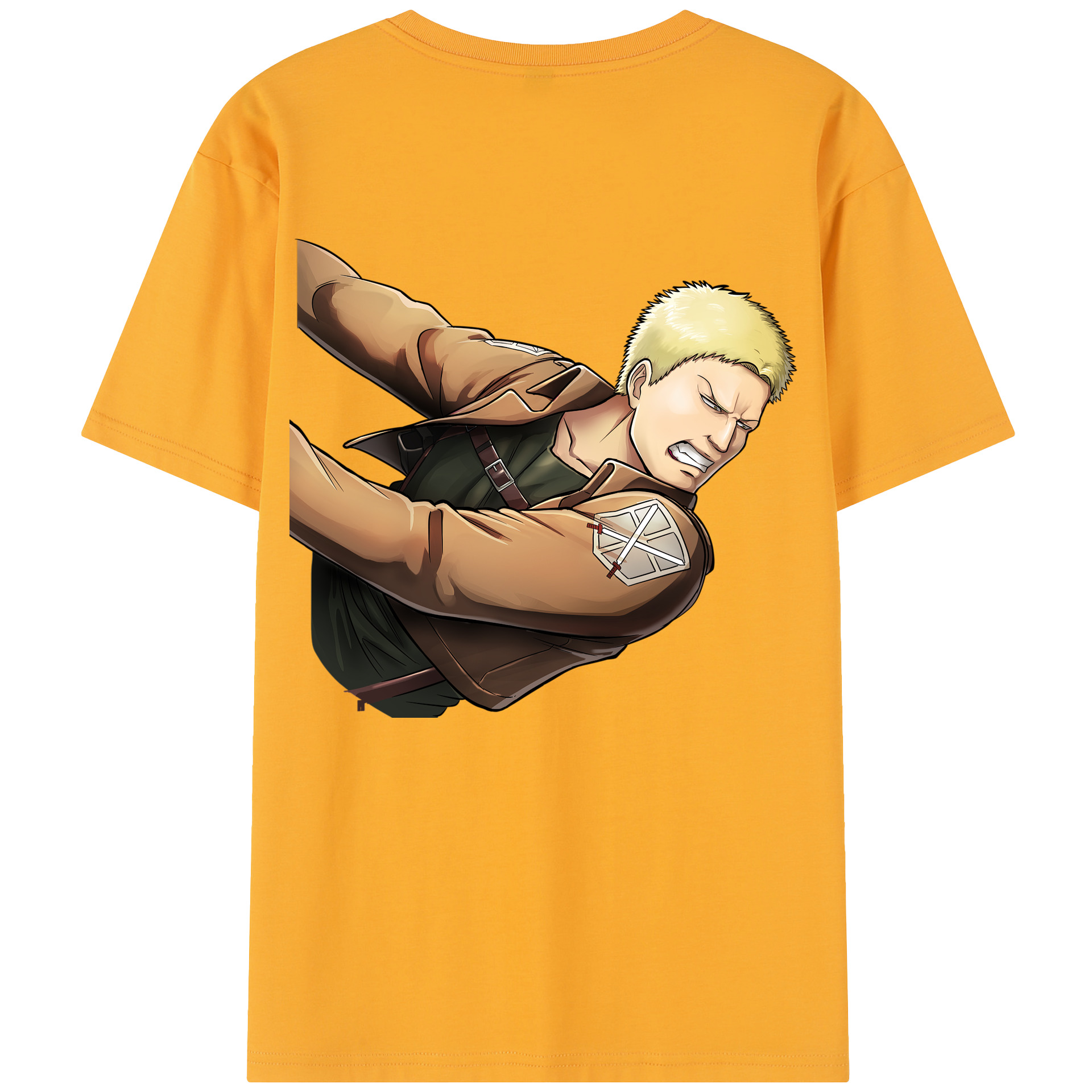 （画像用） 進撃の巨人 ライナー・ブラウン Attack on Titan Reiner Braun レディース半袖Tシャツ(バックプリント)