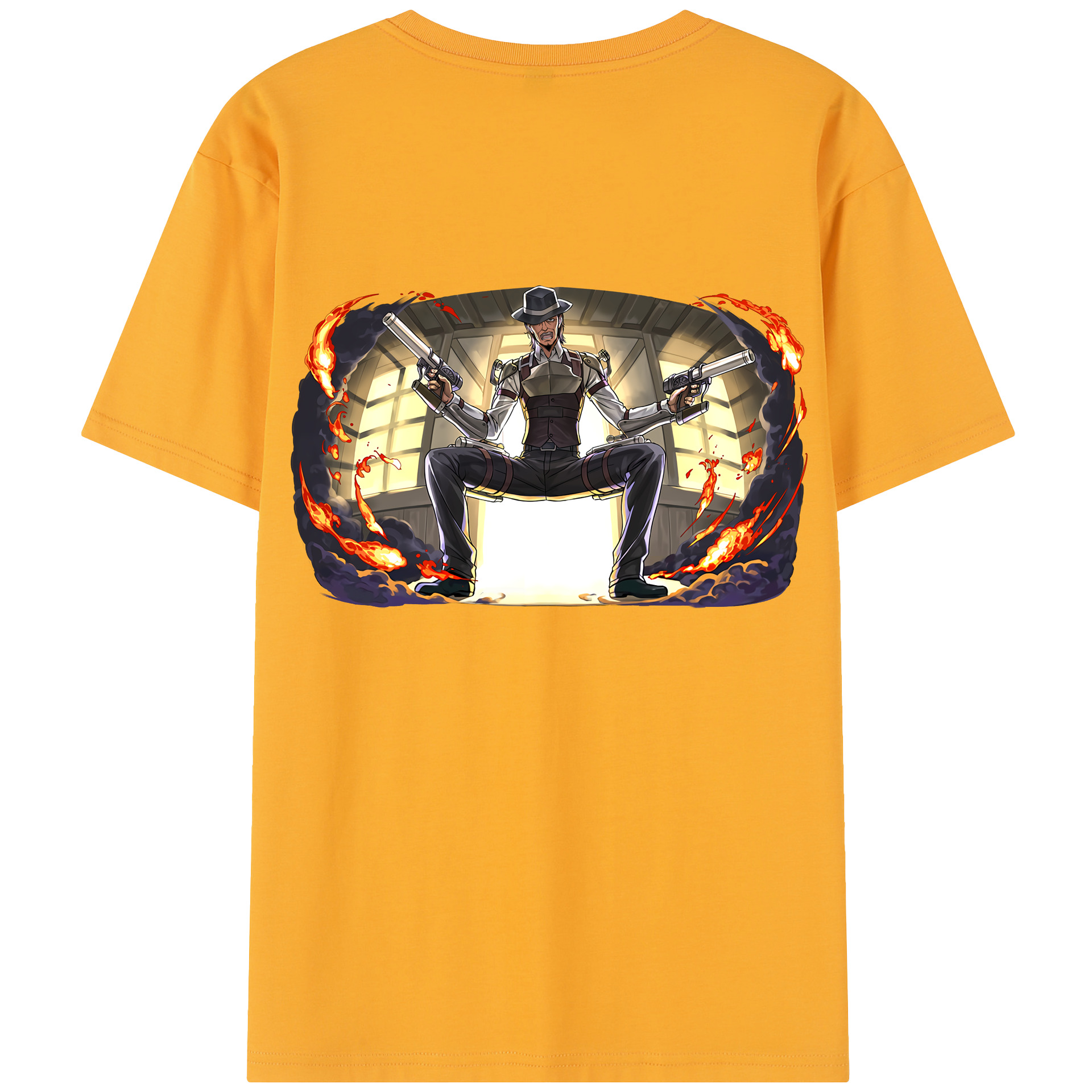 （画像用） 進撃の巨人 ケニー·アッカーマン Attack on Titan Kenny Ackerman レディース半袖Tシャツ(バックプリント)