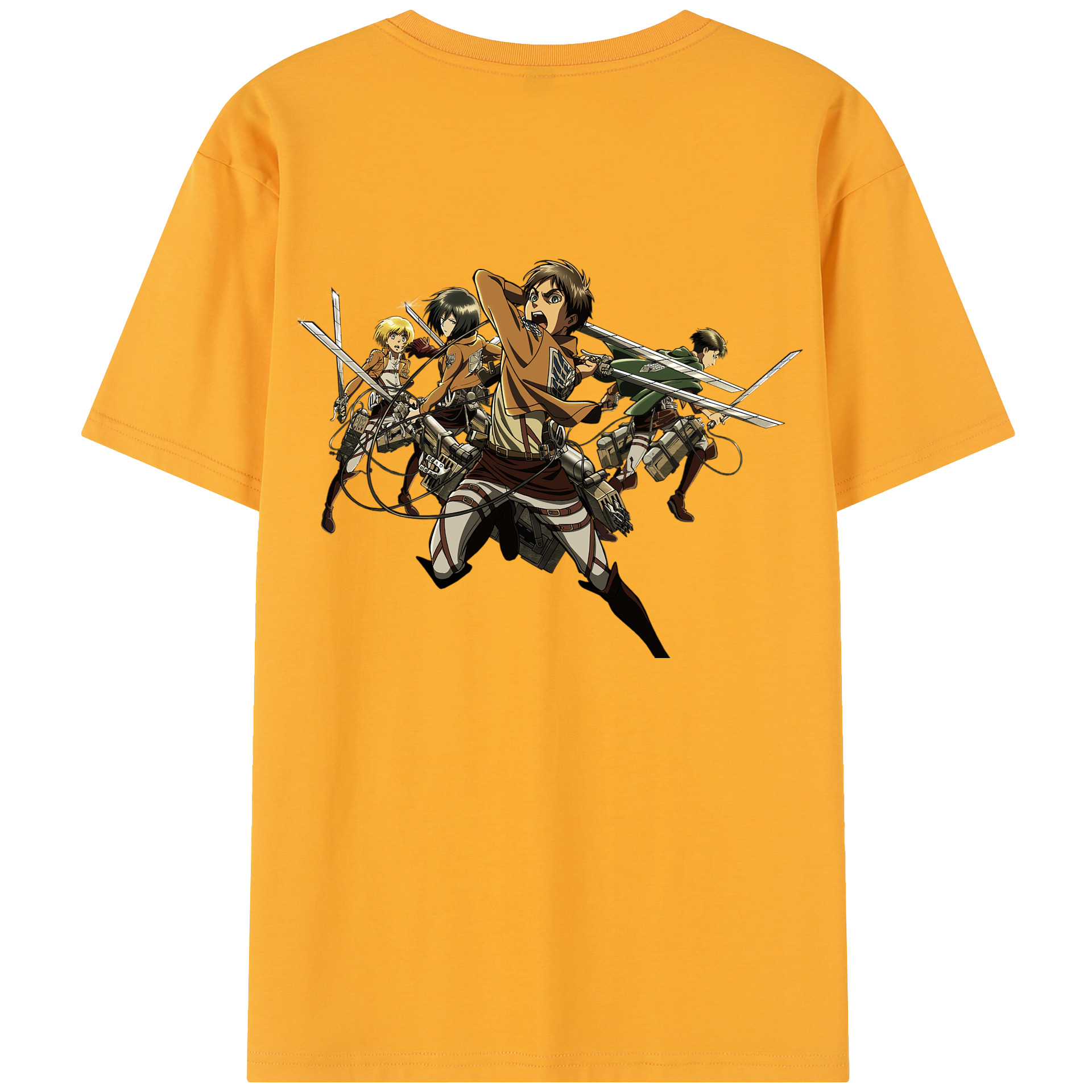 （画像用） 進撃の巨人 エレン･イェーガー Attack on Titan Eren Jäger レディース半袖Tシャツ(バックプリント)