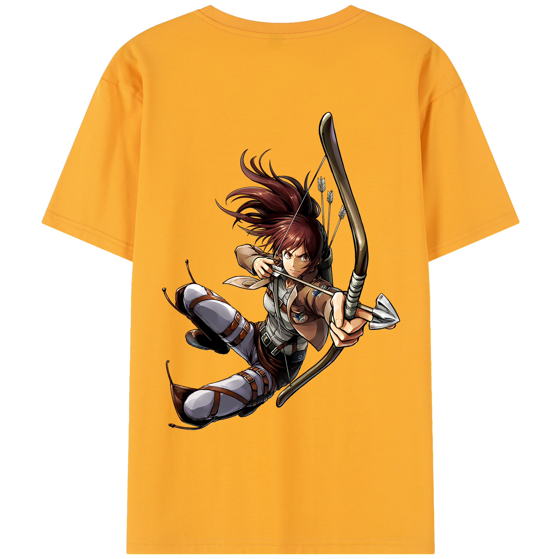 （画像用） 進撃の巨人 サシャ·ブラウス Attack on Titan Sasha Blaus レディース半袖Tシャツ(バックプリント)