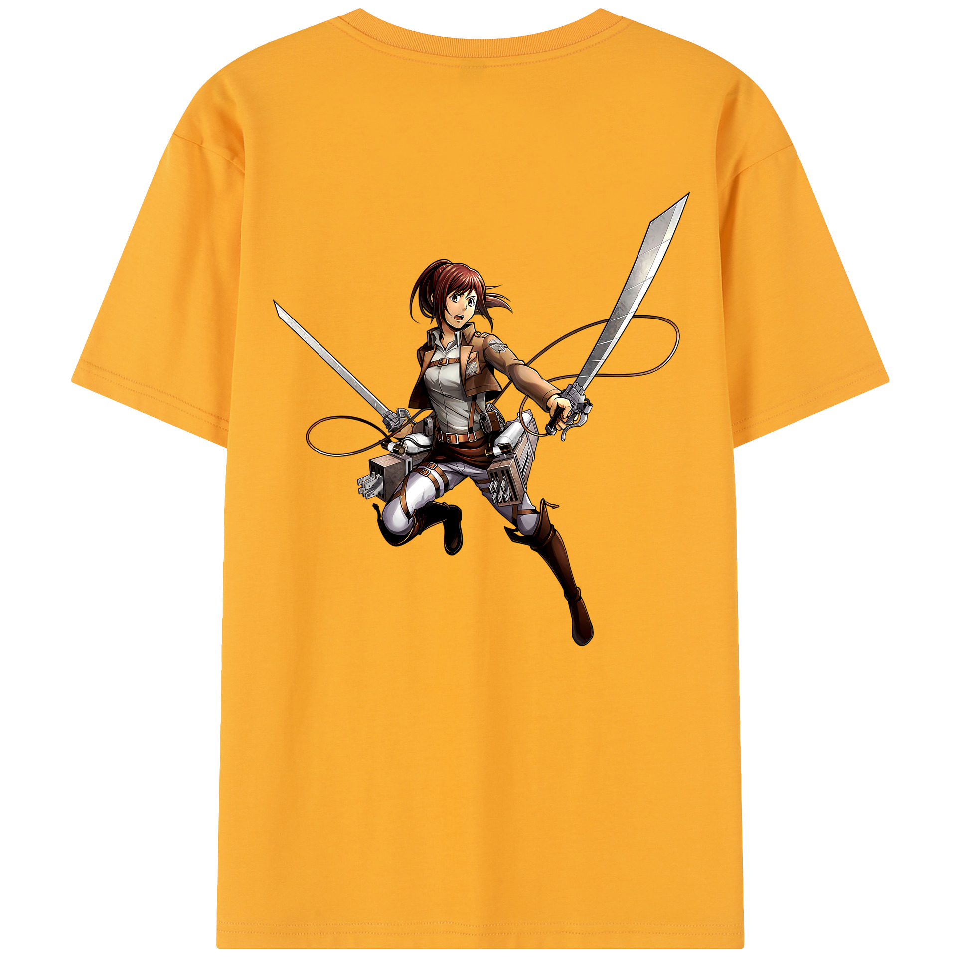 （画像用） 進撃の巨人 サシャ·ブラウス Attack on Titan Sasha Blaus レディース半袖Tシャツ(バックプリント)