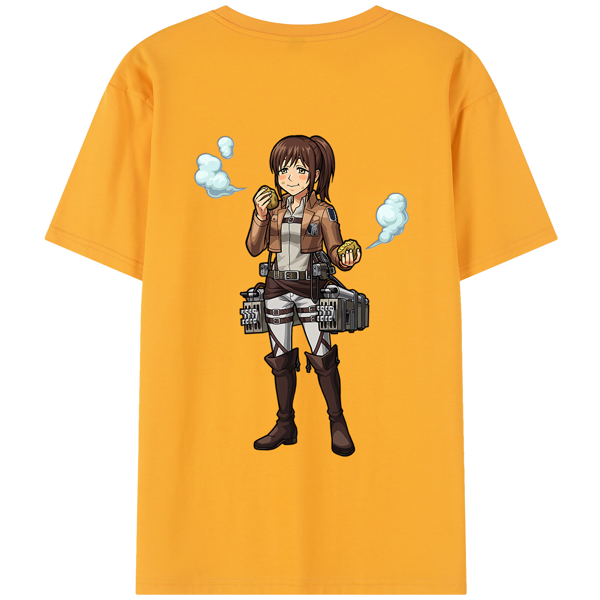 （画像用） 進撃の巨人 サシャ·ブラウス Attack on Titan Sasha Blaus レディース半袖Tシャツ(バックプリント)