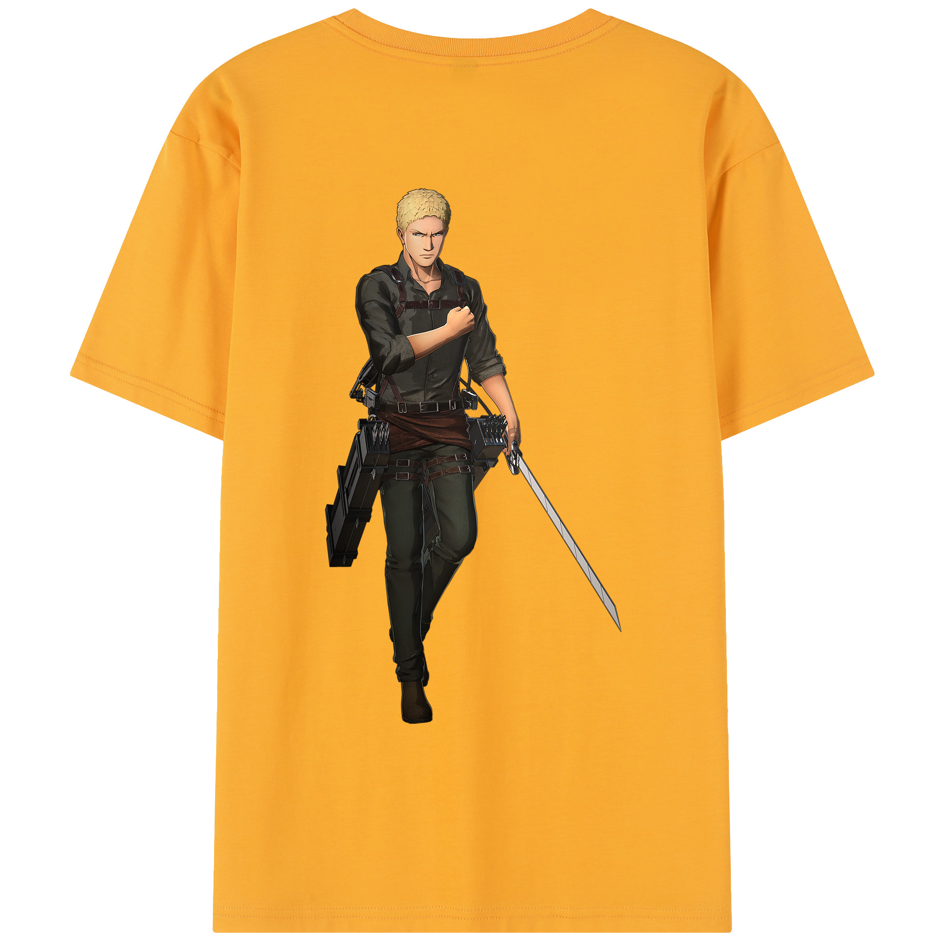 （画像用） 進撃の巨人 ライナー・ブラウン Attack on Titan Reiner Braun レディース半袖Tシャツ(バックプリント)