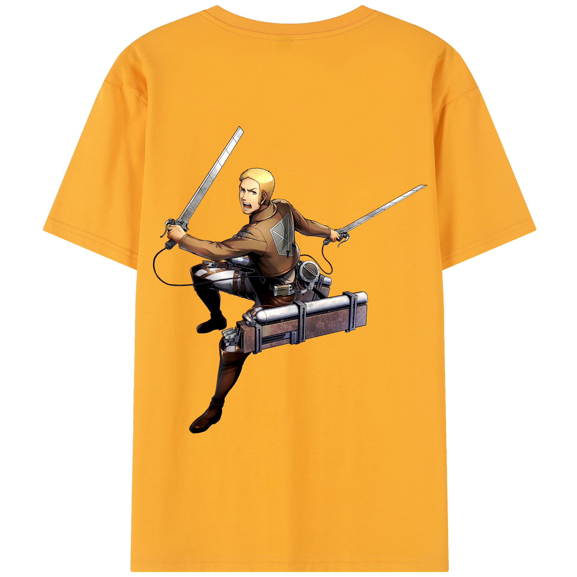 （画像用） 進撃の巨人 ライナー・ブラウン Attack on Titan Reiner Braun レディース半袖Tシャツ(バックプリント)
