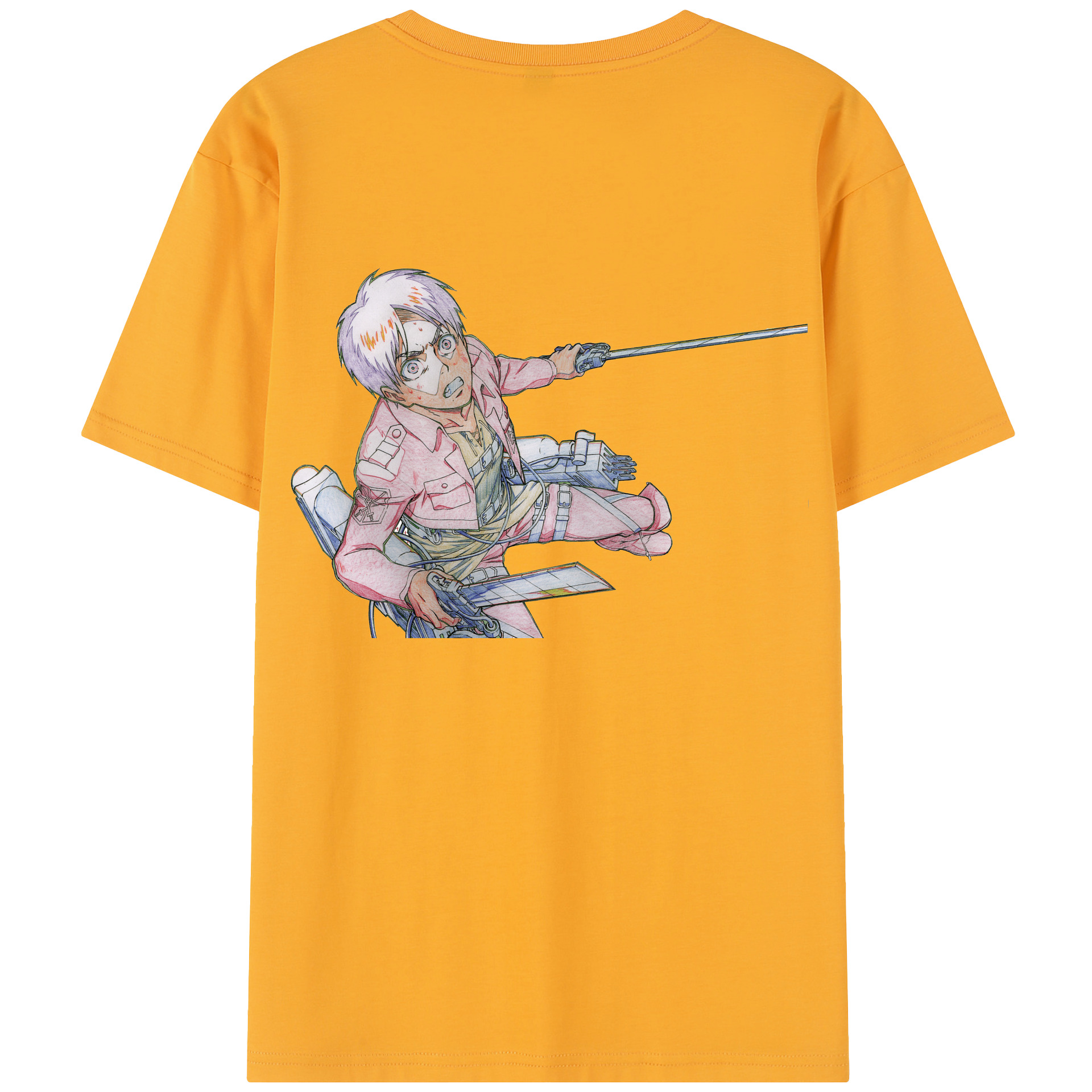 （画像用） 進撃の巨人 エレン･イェーガー Attack on Titan Eren Jäger レディース半袖Tシャツ(バックプリント)