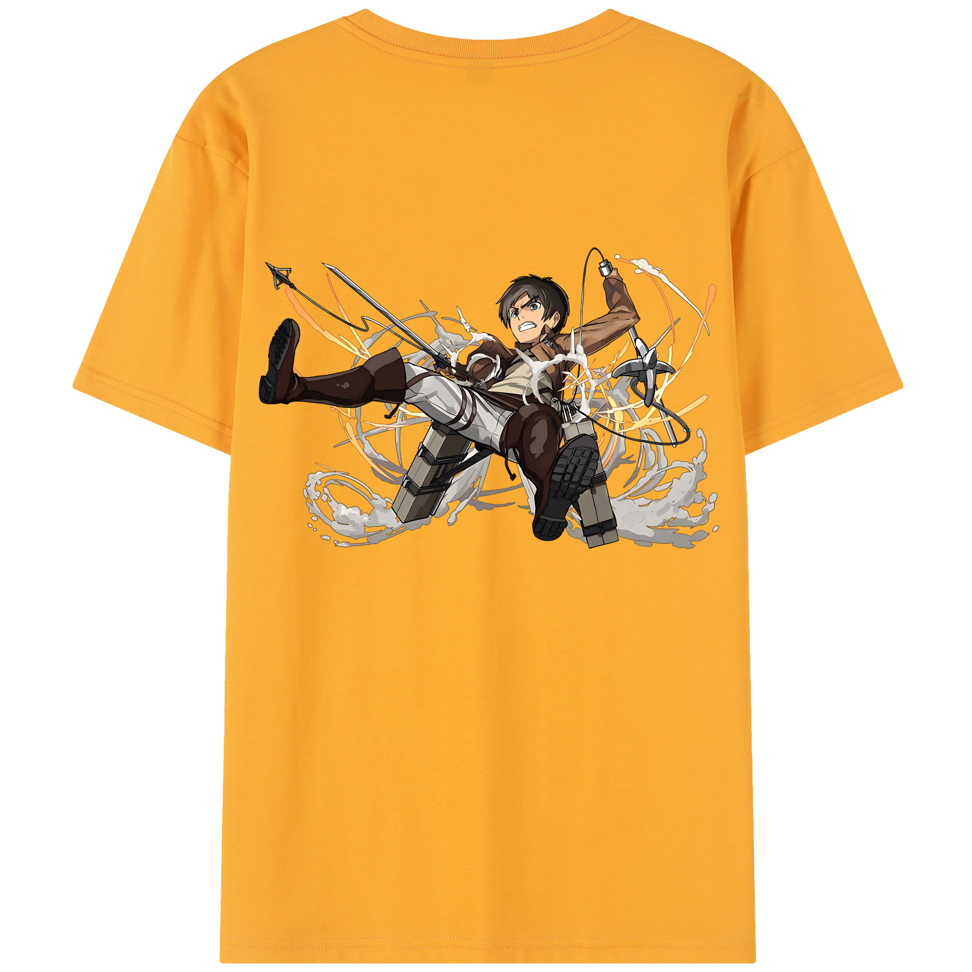 （画像用） 進撃の巨人 エレン･イェーガー Attack on Titan Eren Jäger レディース半袖Tシャツ(バックプリント)