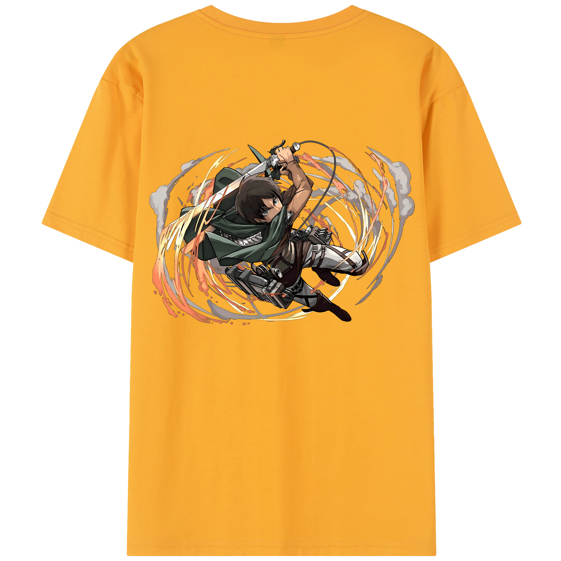 （画像用） 進撃の巨人 エレン･イェーガー Attack on Titan Eren Jäger レディース半袖Tシャツ(バックプリント)