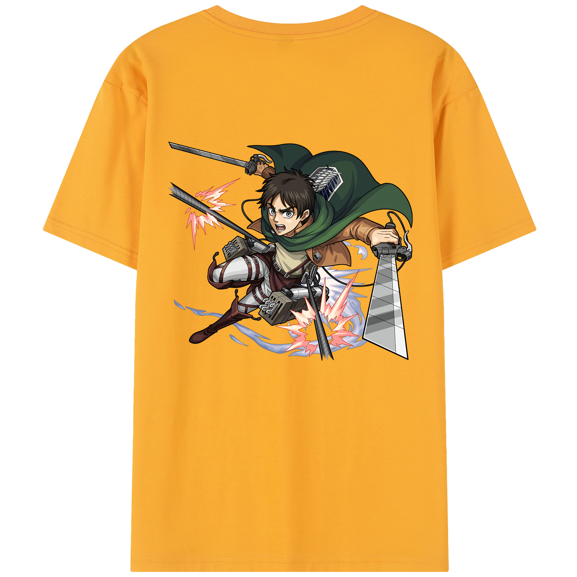 （画像用） 進撃の巨人 エレン･イェーガー Attack on Titan Eren Jäger レディース半袖Tシャツ(バックプリント)