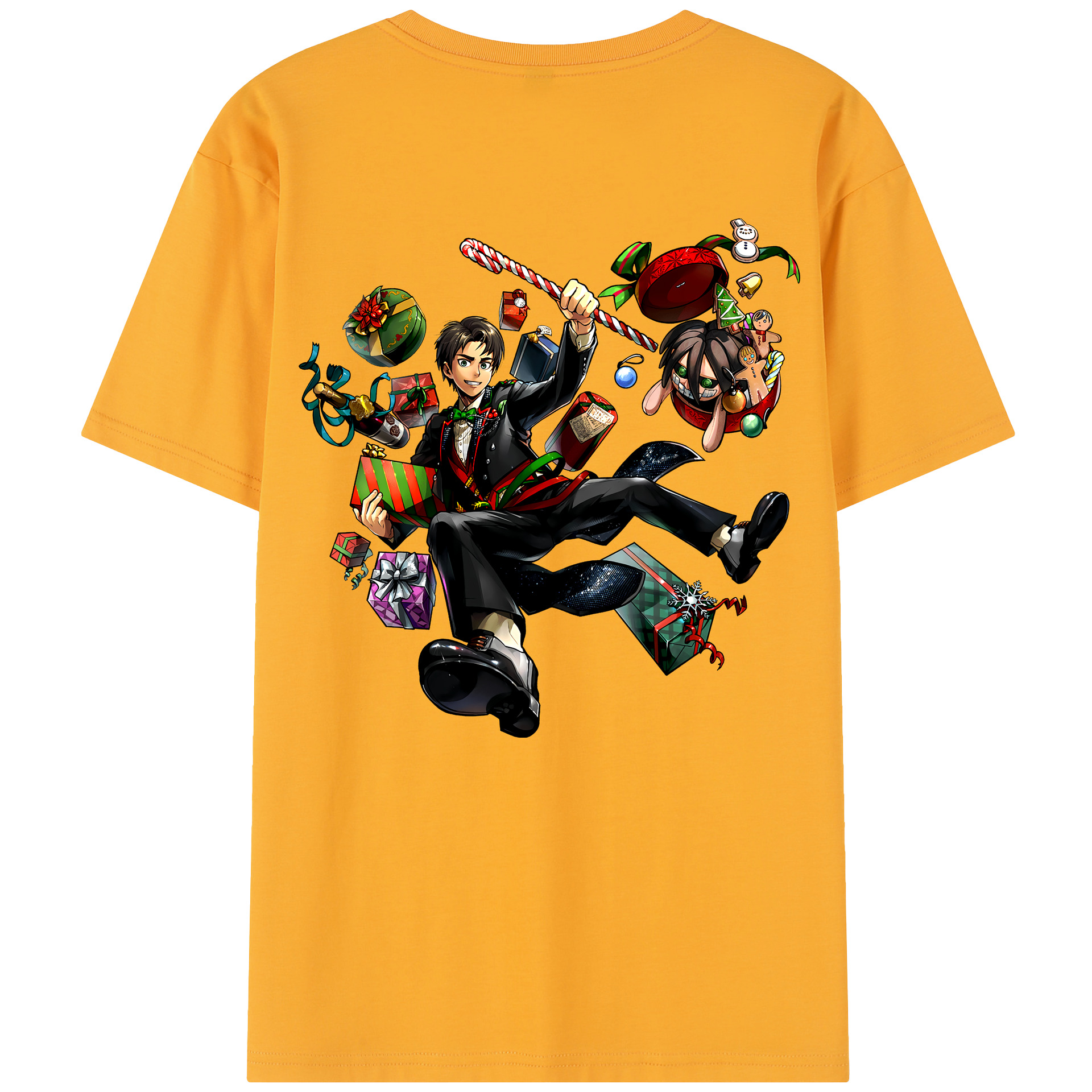 （画像用） 進撃の巨人 エレン･イェーガー Attack on Titan Eren Jäger レディース半袖Tシャツ(バックプリント)