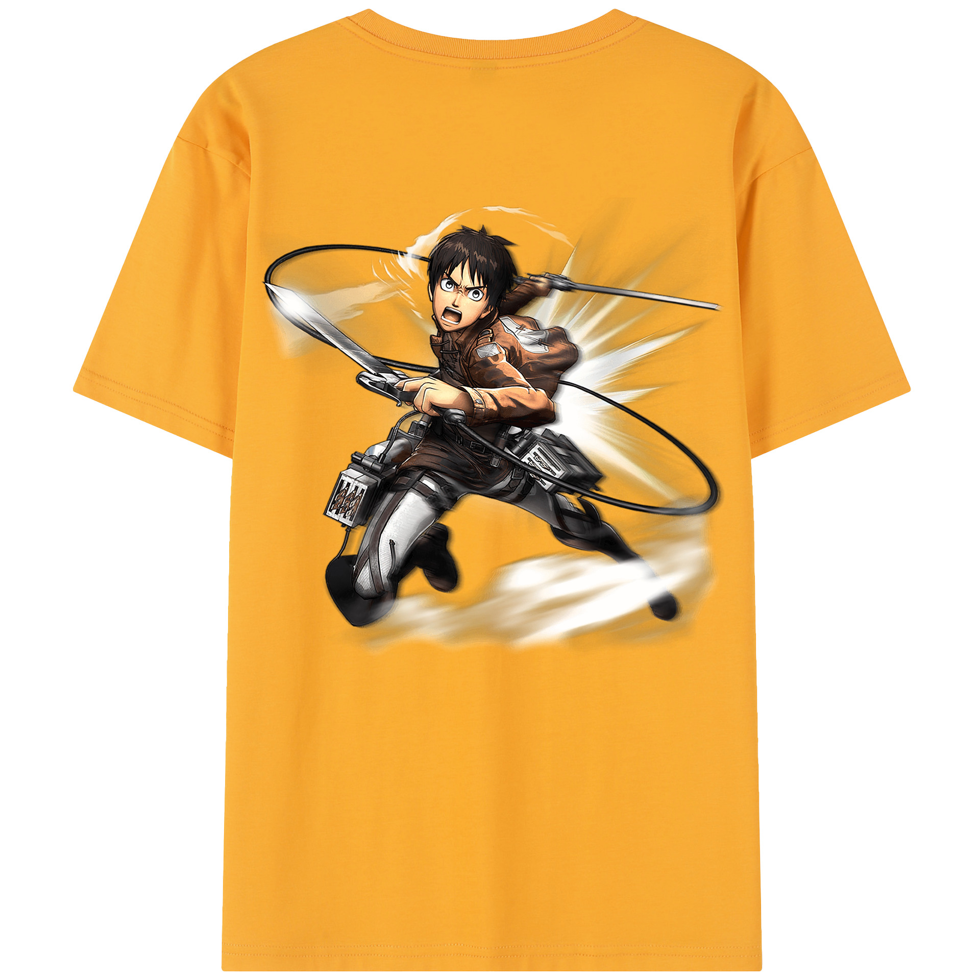 （画像用） 進撃の巨人 エレン･イェーガー Attack on Titan Eren Jäger レディース半袖Tシャツ(バックプリント)