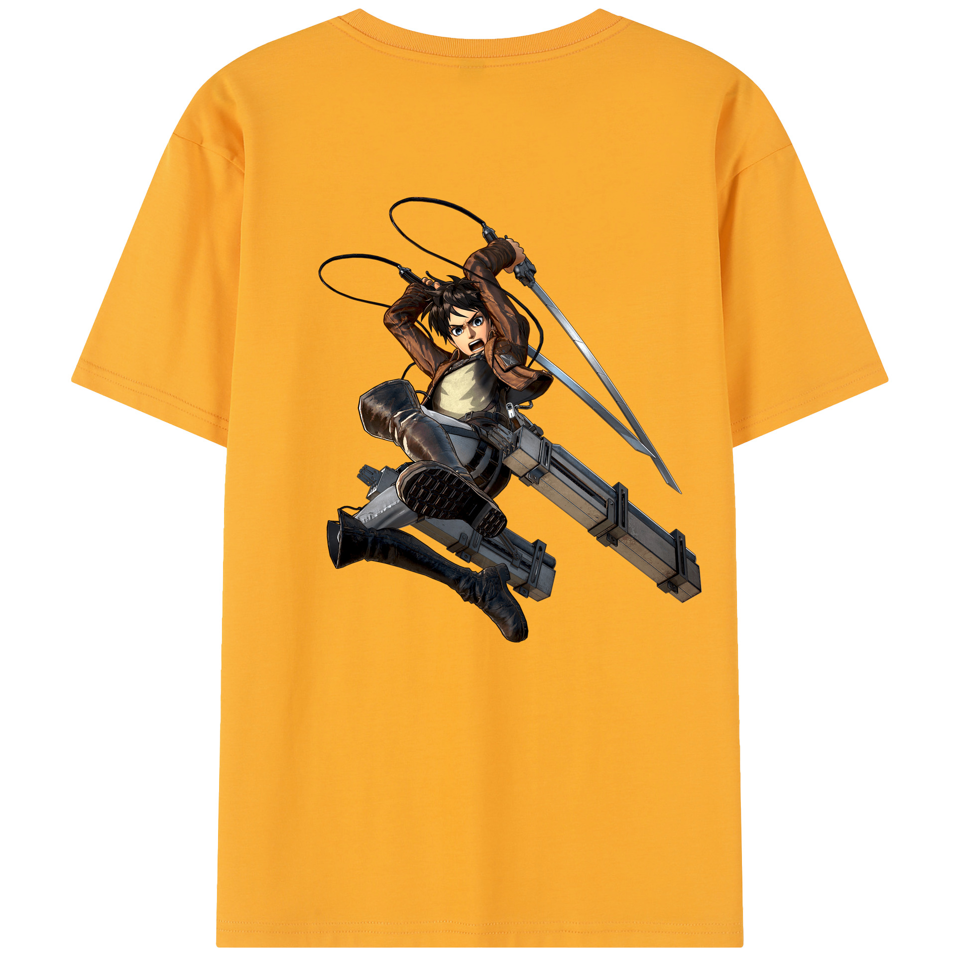 （画像用） 進撃の巨人 エレン･イェーガー Attack on Titan Eren Jäger レディース半袖Tシャツ(バックプリント)
