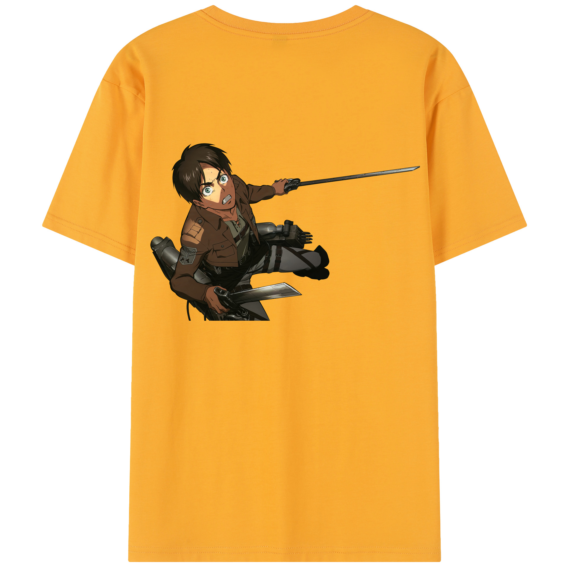 （画像用） 進撃の巨人 エレン･イェーガー Attack on Titan Eren Jäger レディース半袖Tシャツ(バックプリント)