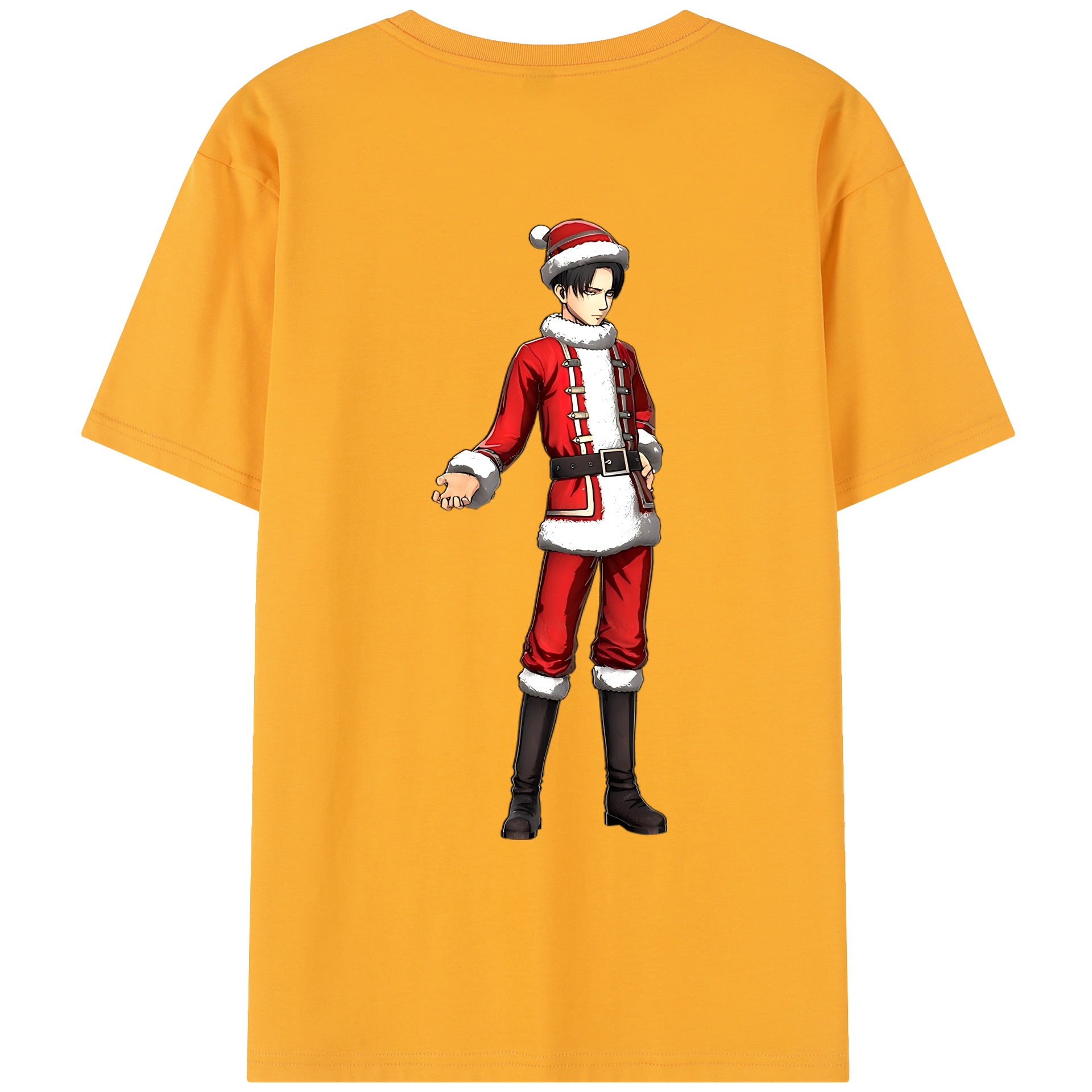 （画像用） 進撃の巨人 リヴァイ·アッカーマン Attack on Titan Levi Ackerman レディース半袖Tシャツ(バックプリント)