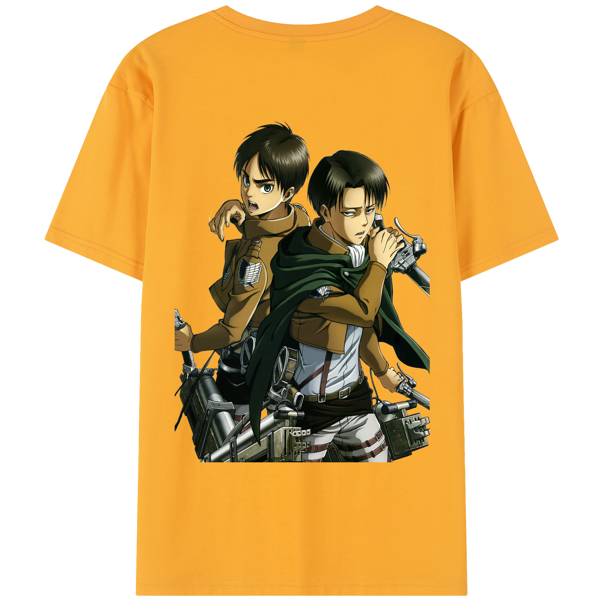 （画像用） 進撃の巨人 リヴァイ·アッカーマン Attack on Titan Levi Ackerman レディース半袖Tシャツ(バックプリント)