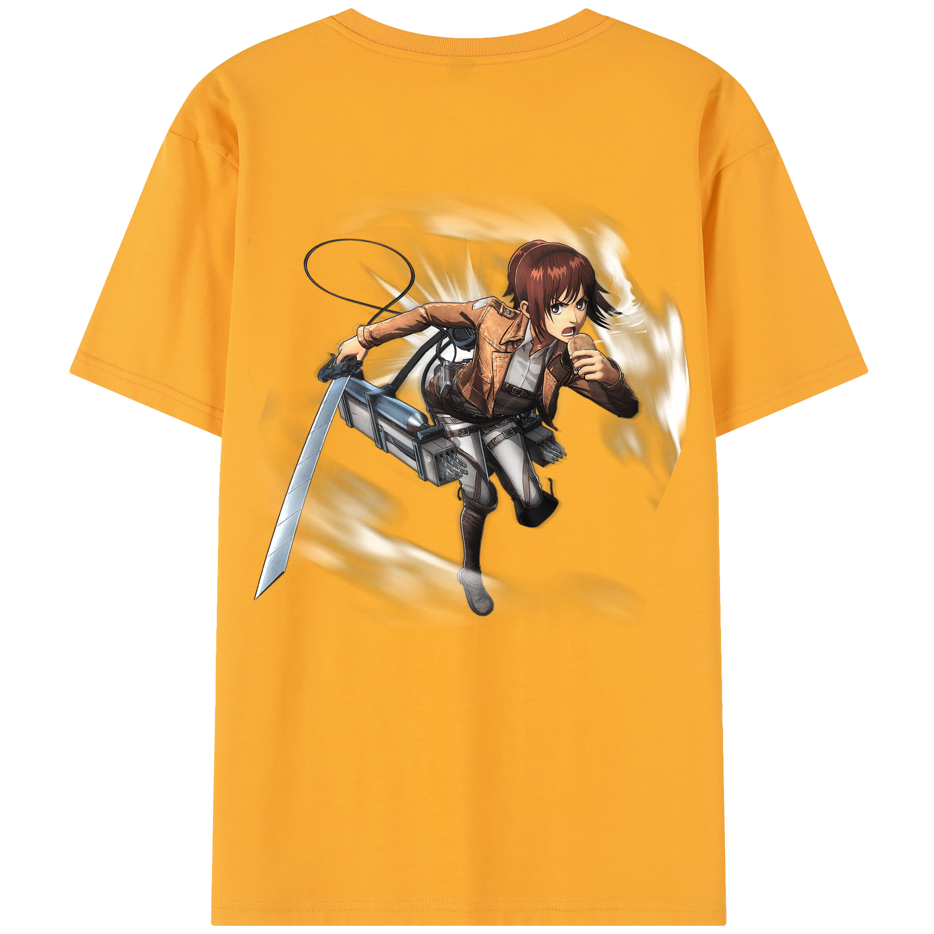 （画像用） 進撃の巨人 サシャ·ブラウス Attack on Titan Sasha Blaus レディース半袖Tシャツ(バックプリント)