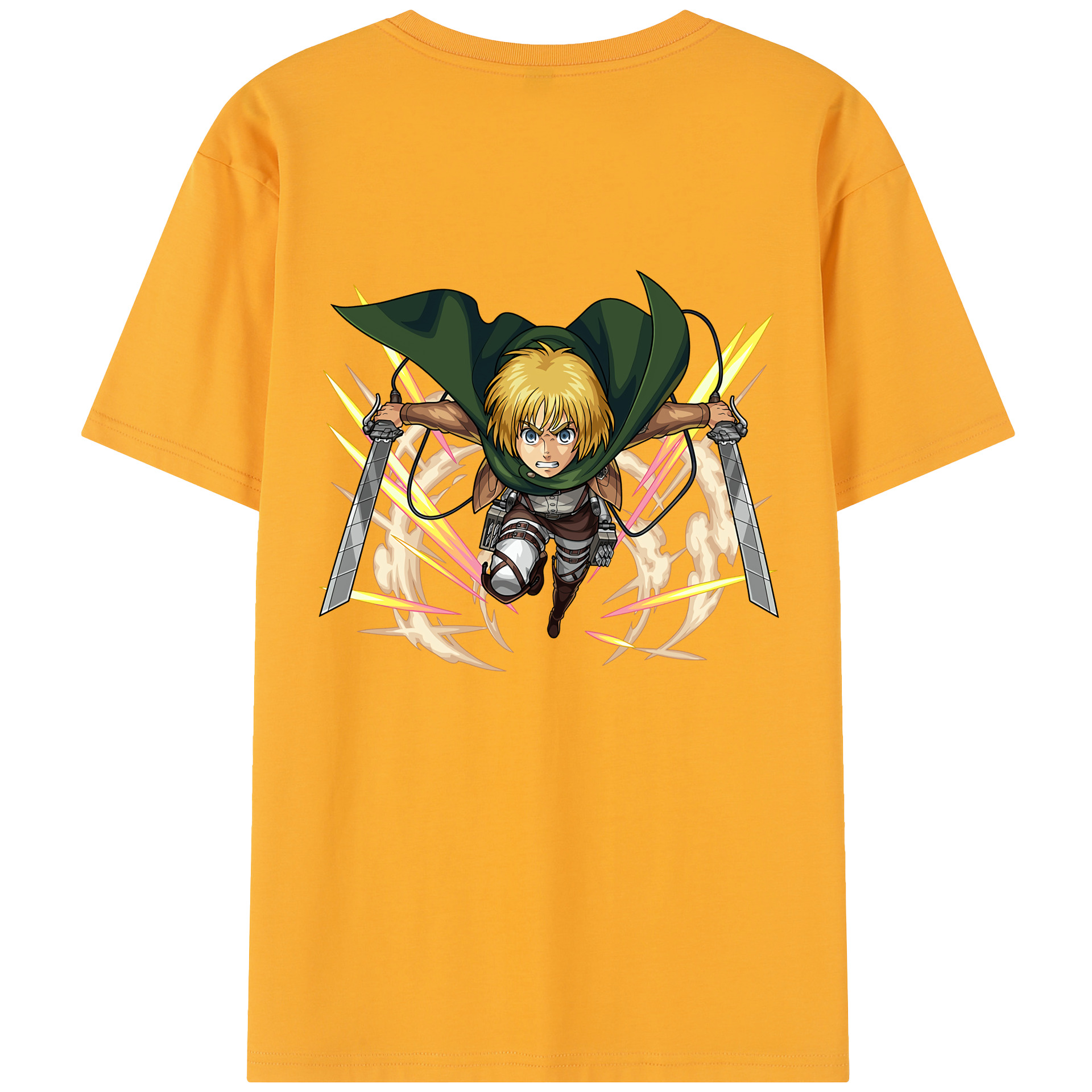（画像用） 進撃の巨人 アルミン·アルレルト Attack on Titan Armin Arlert レディース半袖Tシャツ(バックプリント)