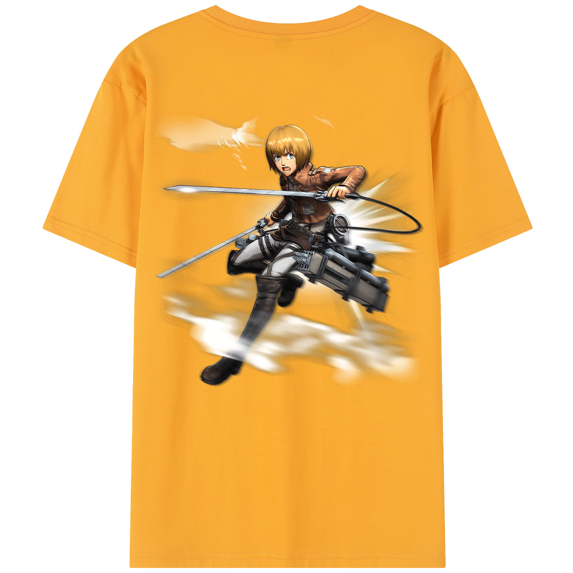 （画像用） 進撃の巨人 アルミン·アルレルト Attack on Titan Armin Arlert レディース半袖Tシャツ(バックプリント)