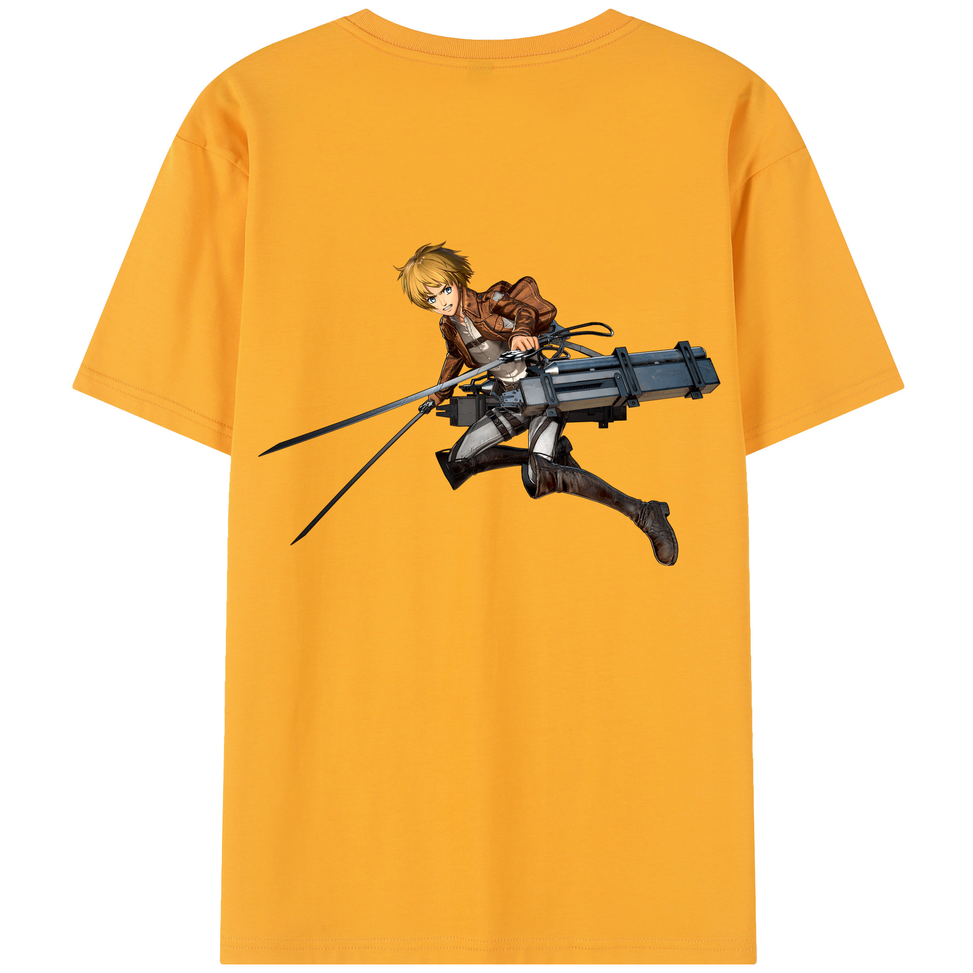 （画像用） 進撃の巨人 アルミン·アルレルト Attack on Titan Armin Arlert レディース半袖Tシャツ(バックプリント)