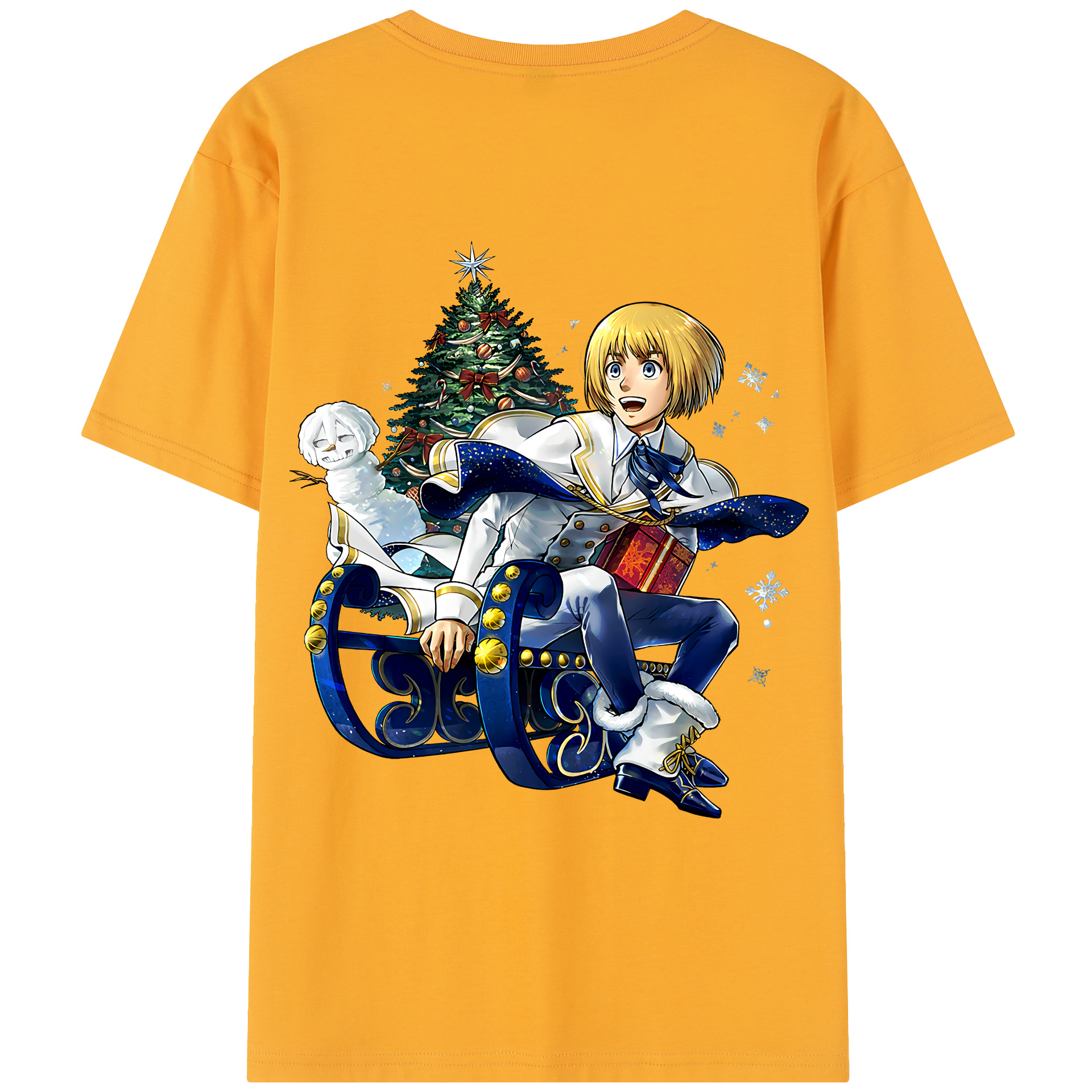 （画像用） 進撃の巨人 アルミン·アルレルト Attack on Titan Armin Arlert レディース半袖Tシャツ(バックプリント)