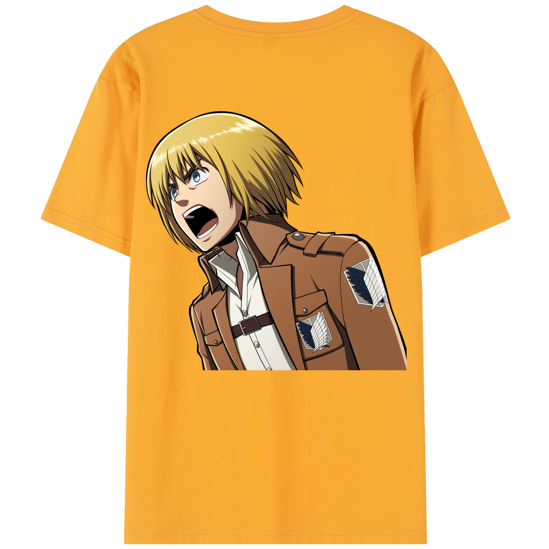 （画像用） 進撃の巨人 アルミン·アルレルト Attack on Titan Armin Arlert レディース半袖Tシャツ(バックプリント)