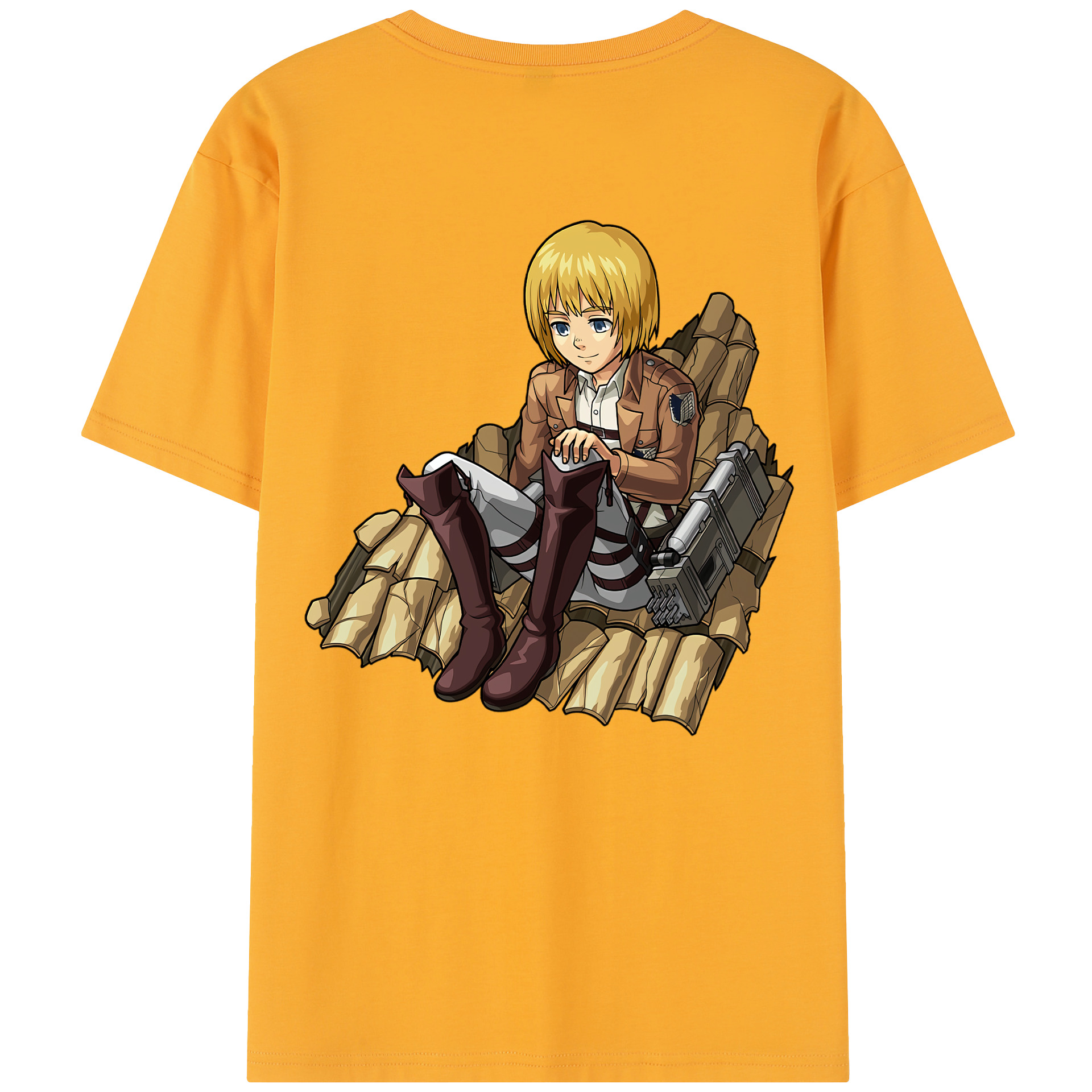 （画像用） 進撃の巨人 アルミン·アルレルト Attack on Titan Armin Arlert レディース半袖Tシャツ(バックプリント)