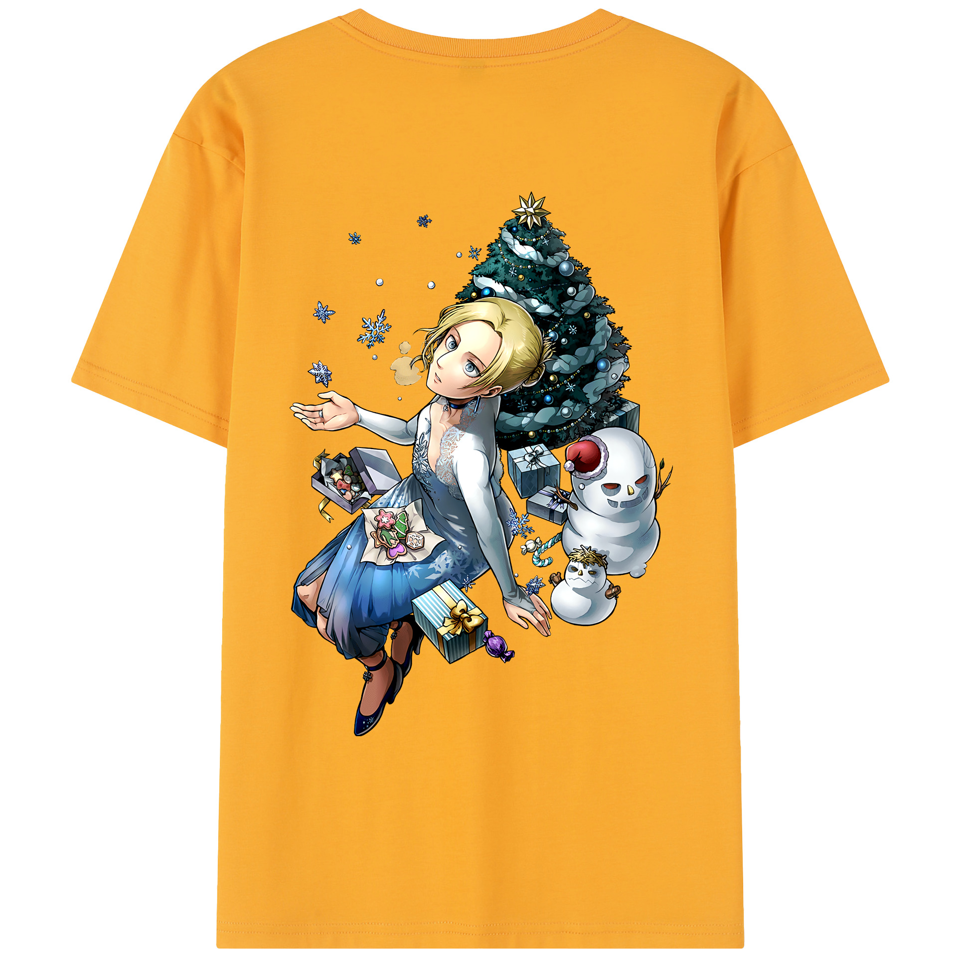 （画像用） 進撃の巨人 アニ・レオンハート Attack on Titan Annie Leonhart レディース半袖Tシャツ(バックプリント)
