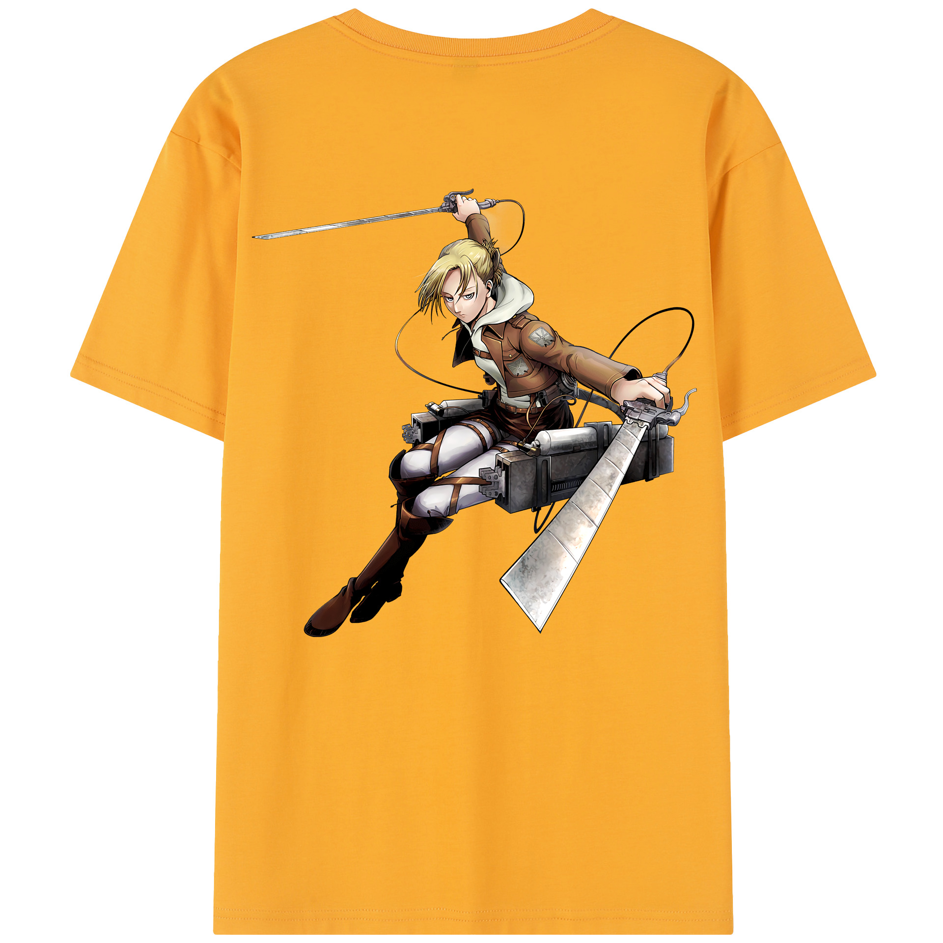 （画像用） 進撃の巨人 アニ・レオンハート Attack on Titan Annie Leonhart レディース半袖Tシャツ(バックプリント)