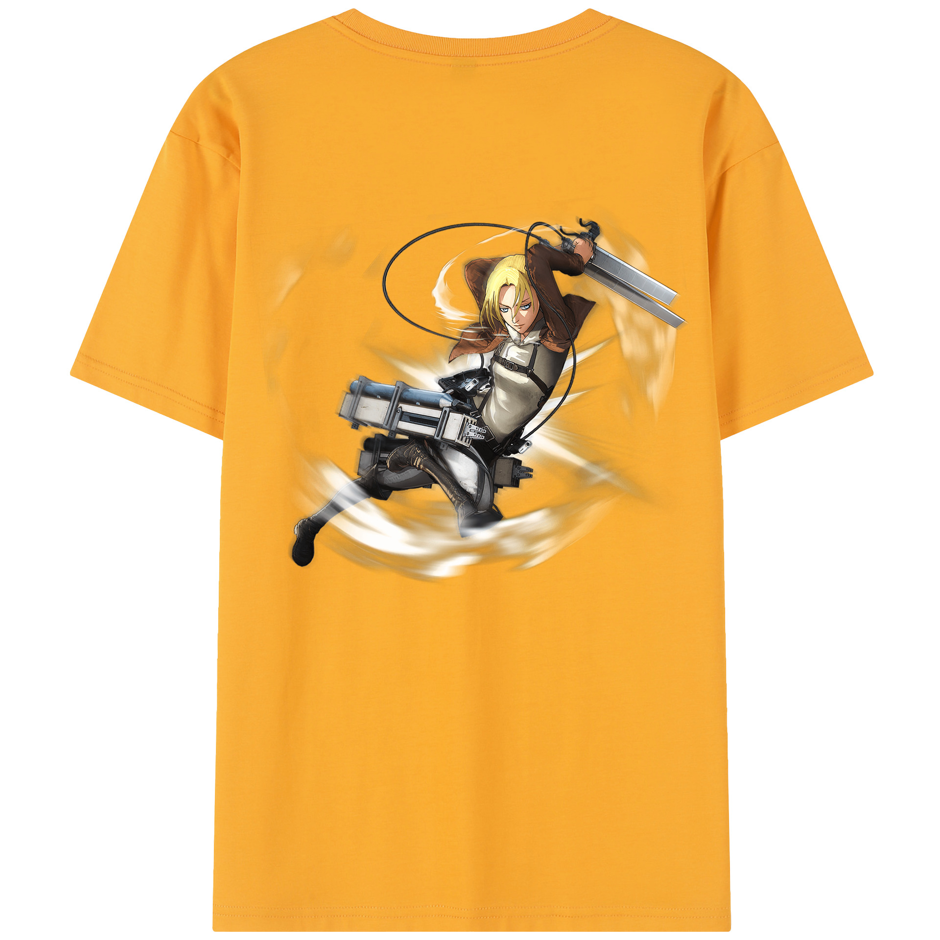 （画像用） 進撃の巨人 アニ・レオンハート Attack on Titan Annie Leonhart レディース半袖Tシャツ(バックプリント)