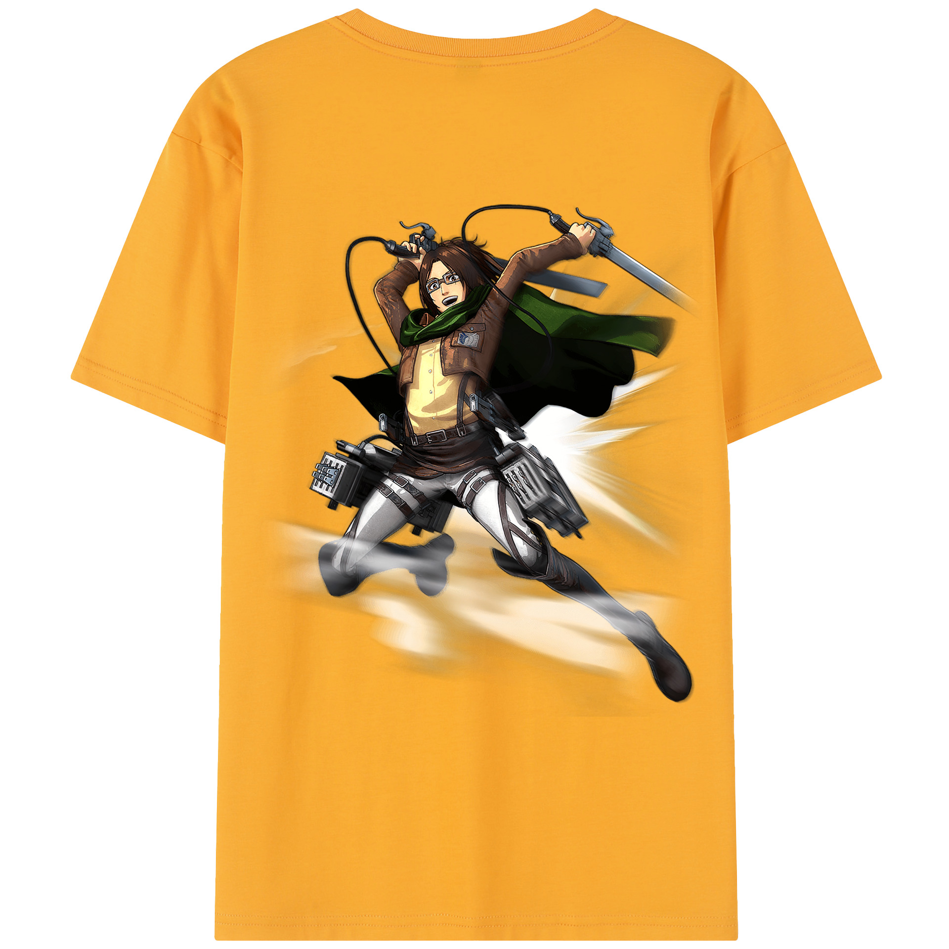 （画像用） 進撃の巨人 ハンジ·ゾエ Attack on Titan Hanji Zoe レディース半袖Tシャツ(バックプリント)