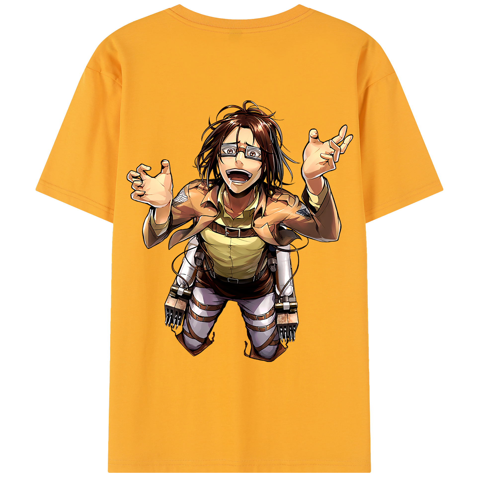 （画像用） 進撃の巨人 ハンジ·ゾエ Attack on Titan Hanji Zoe レディース半袖Tシャツ(バックプリント)
