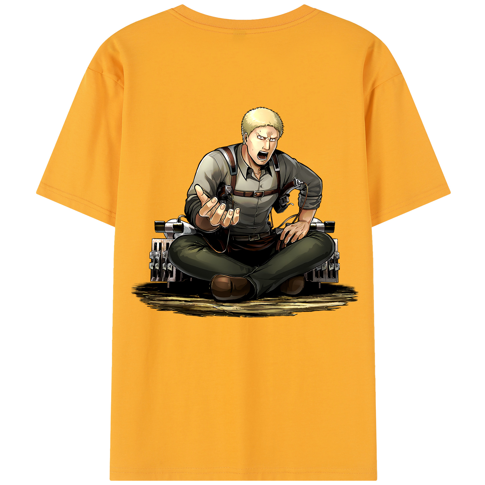 （画像用） 進撃の巨人 ライナー・ブラウン Attack on Titan Reiner Braun レディース半袖Tシャツ(バックプリント)