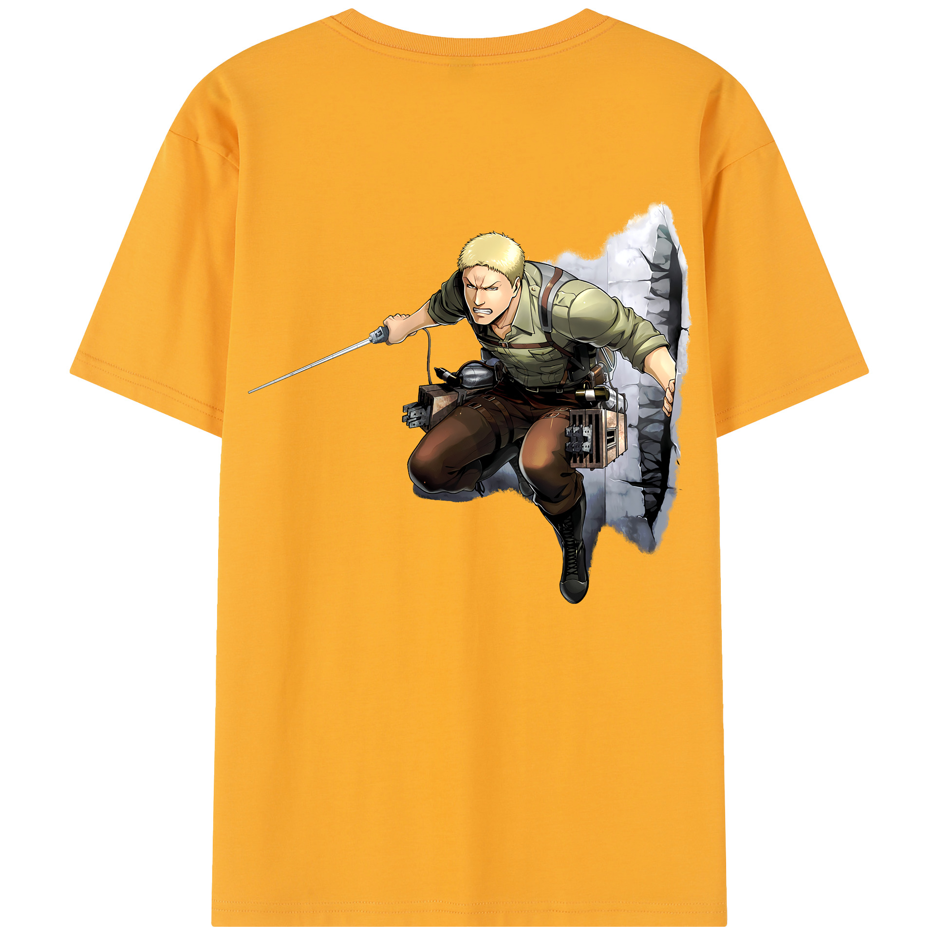 （画像用） 進撃の巨人 ライナー・ブラウン Attack on Titan Reiner Braun レディース半袖Tシャツ(バックプリント)