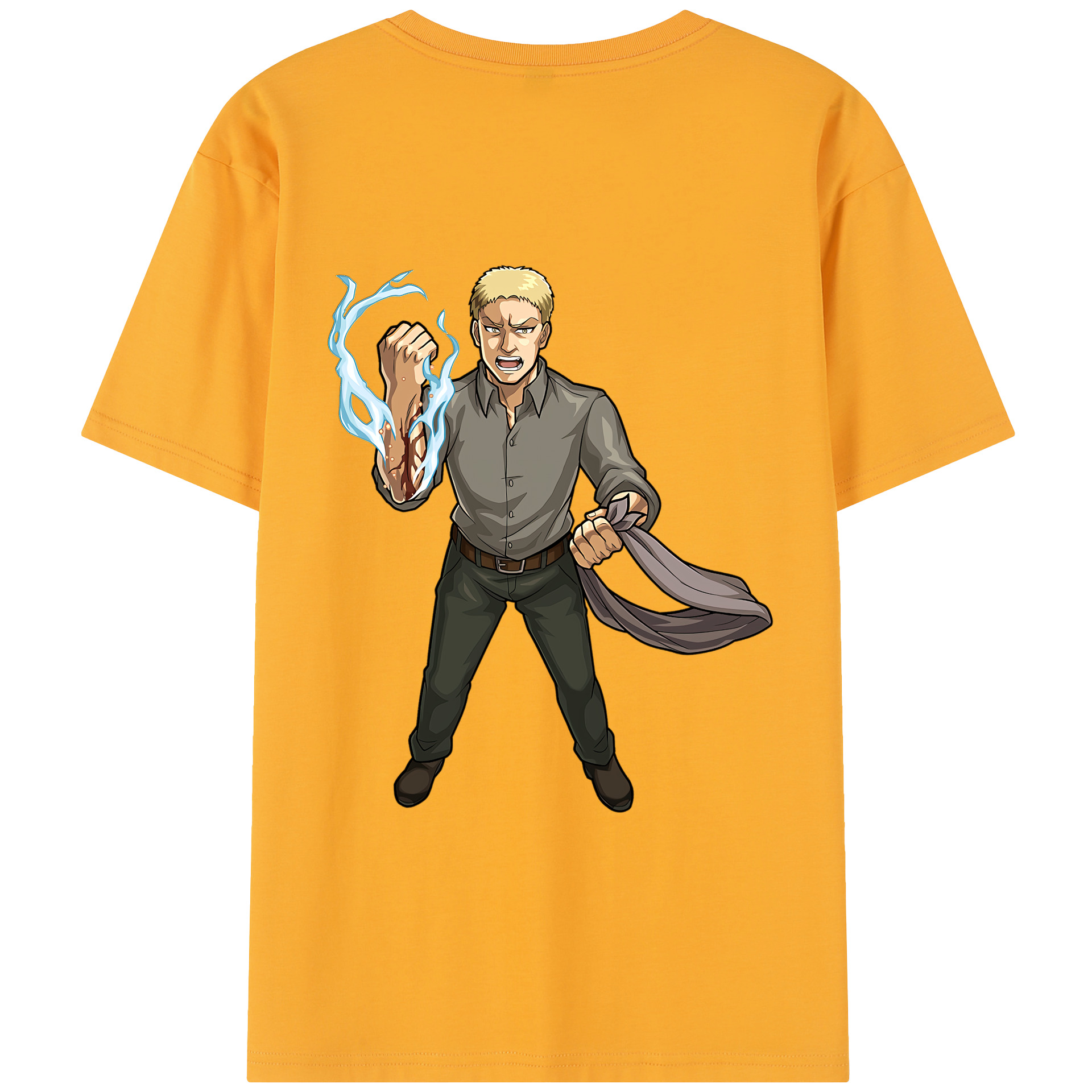 （画像用） 進撃の巨人 ライナー・ブラウン Attack on Titan Reiner Braun レディース半袖Tシャツ(バックプリント)