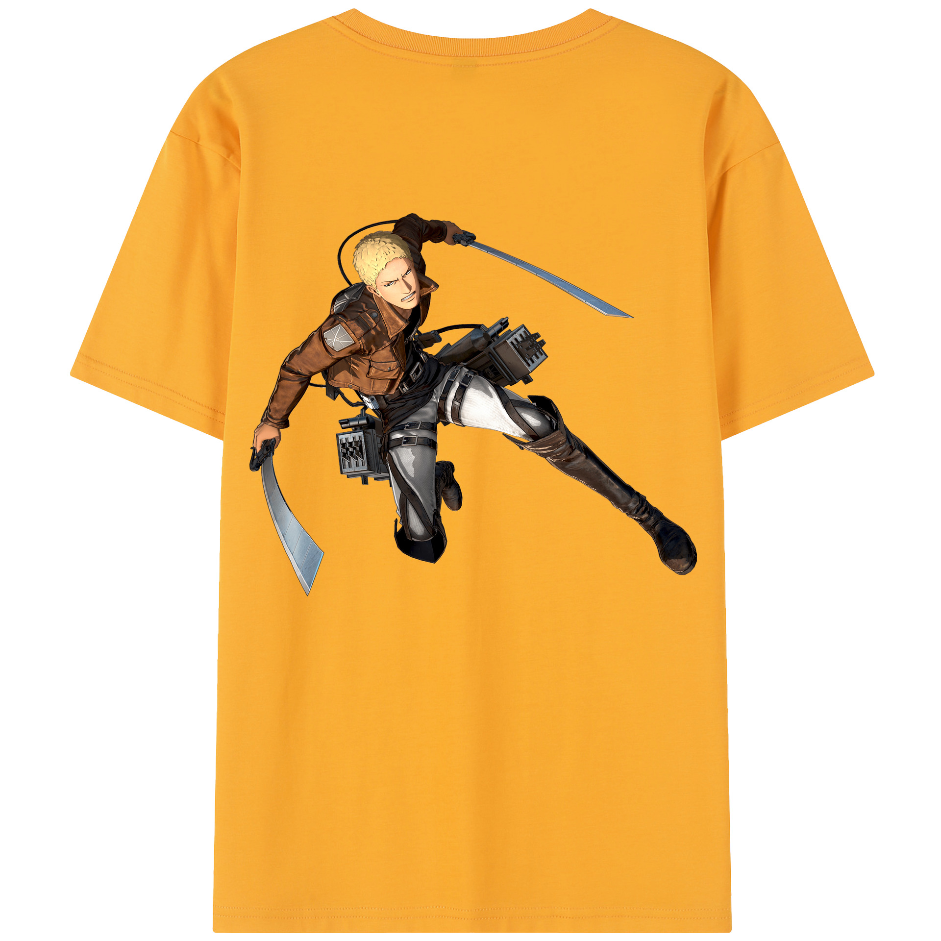 （画像用） 進撃の巨人 ライナー・ブラウン Attack on Titan Reiner Braun レディース半袖Tシャツ(バックプリント)