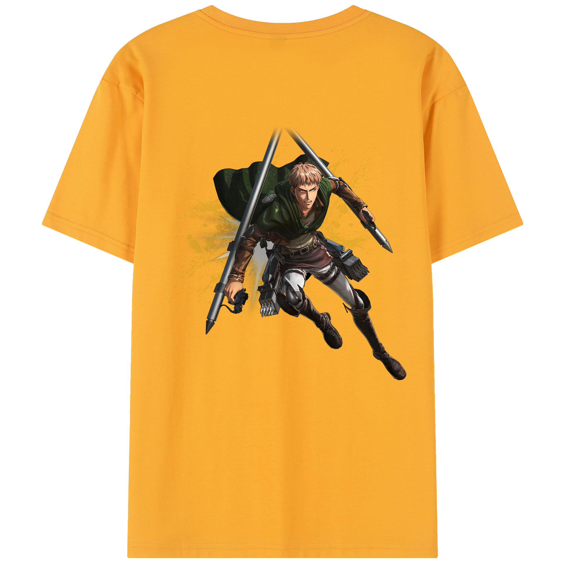 （画像用） 進撃の巨人 ジャン・キルシュタイン Attack on Titan Jean Kirstein レディース半袖Tシャツ(バックプリント)