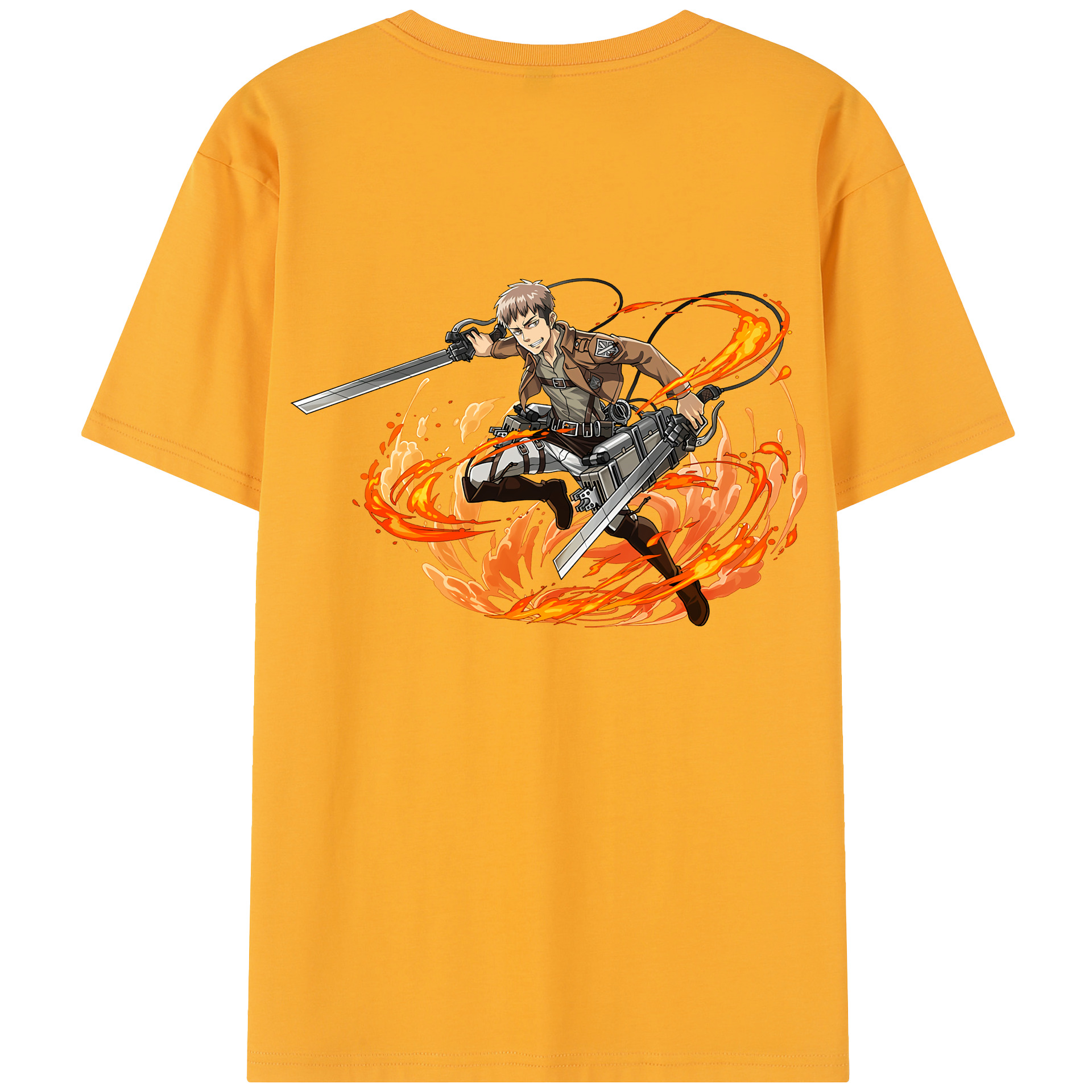 （画像用） 進撃の巨人 ジャン・キルシュタイン Attack on Titan Jean Kirstein レディース半袖Tシャツ(バックプリント)