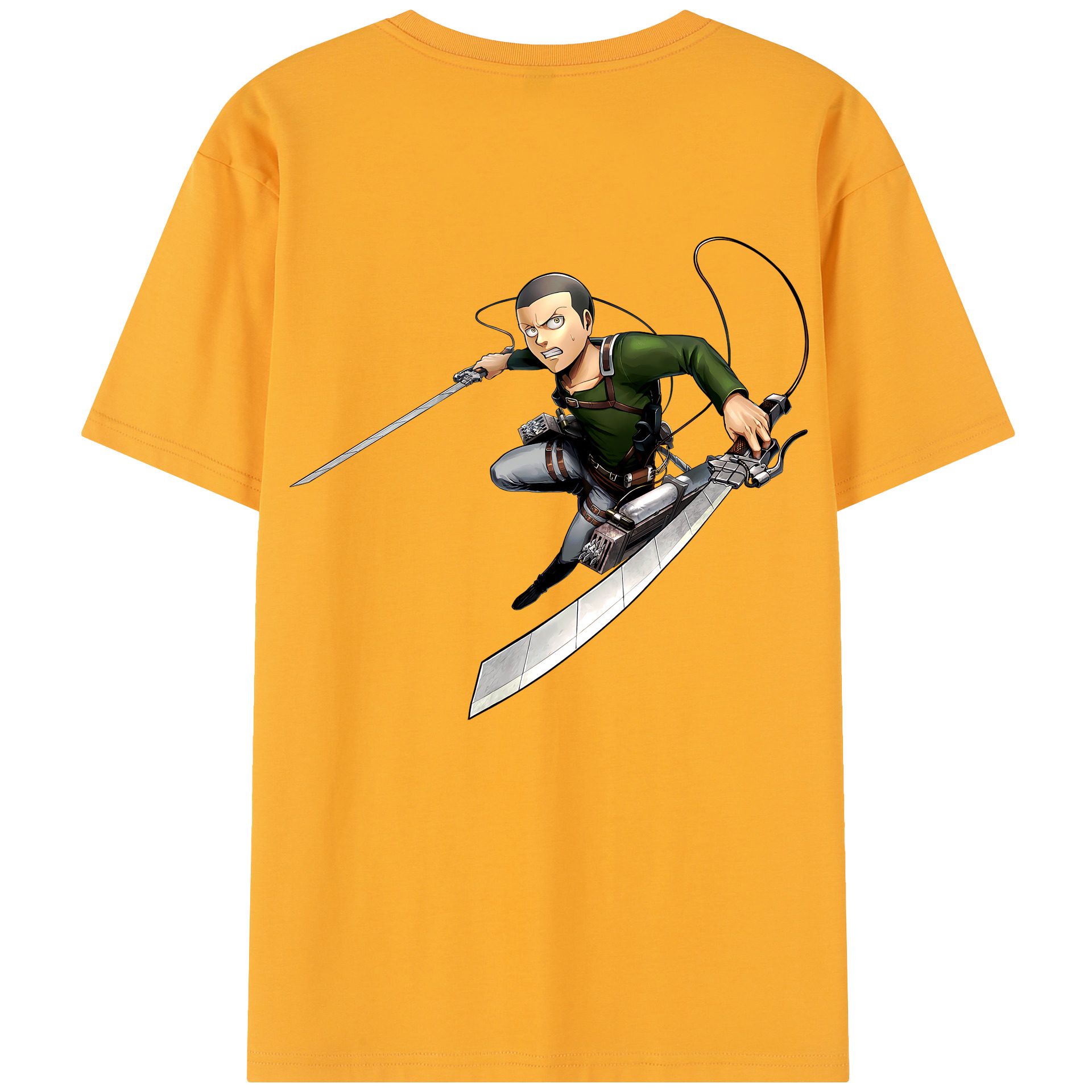 （画像用） 進撃の巨人 コニー·スプリンガー Attack on Titan Connie Springer レディース半袖Tシャツ(バックプリント)