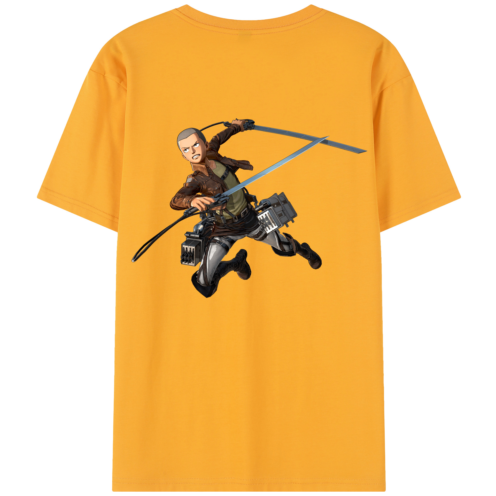 （画像用） 進撃の巨人 コニー·スプリンガー Attack on Titan Connie Springer レディース半袖Tシャツ(バックプリント)